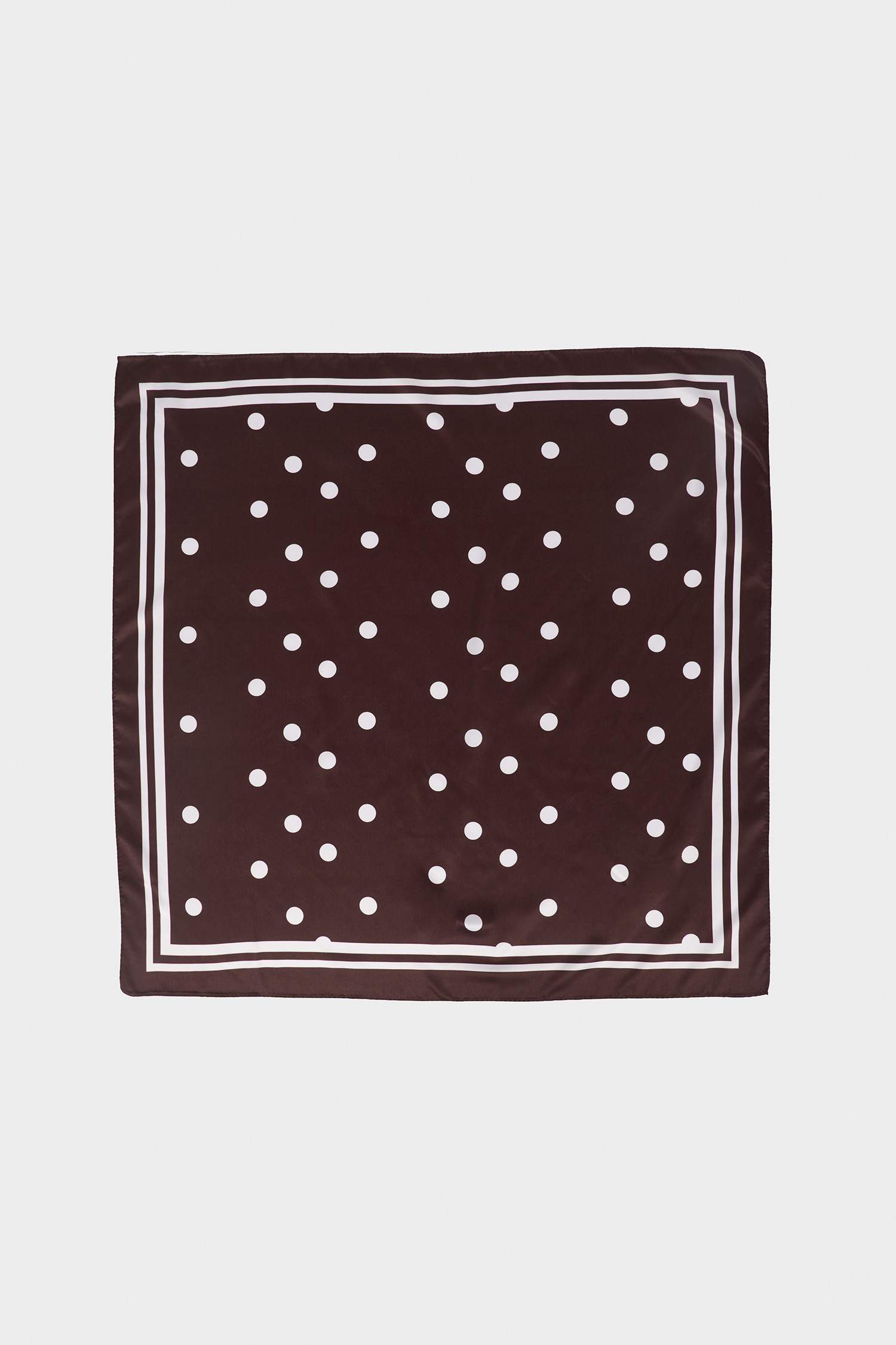 Kadın Puantiyeli Saten Fular