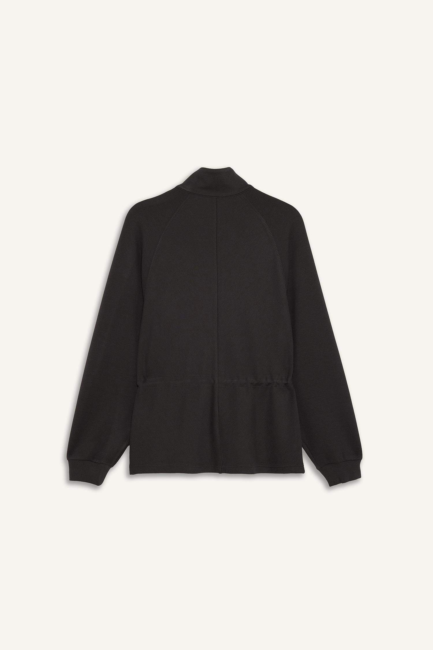 Standard Fit Stand Collar Modal Cardigan