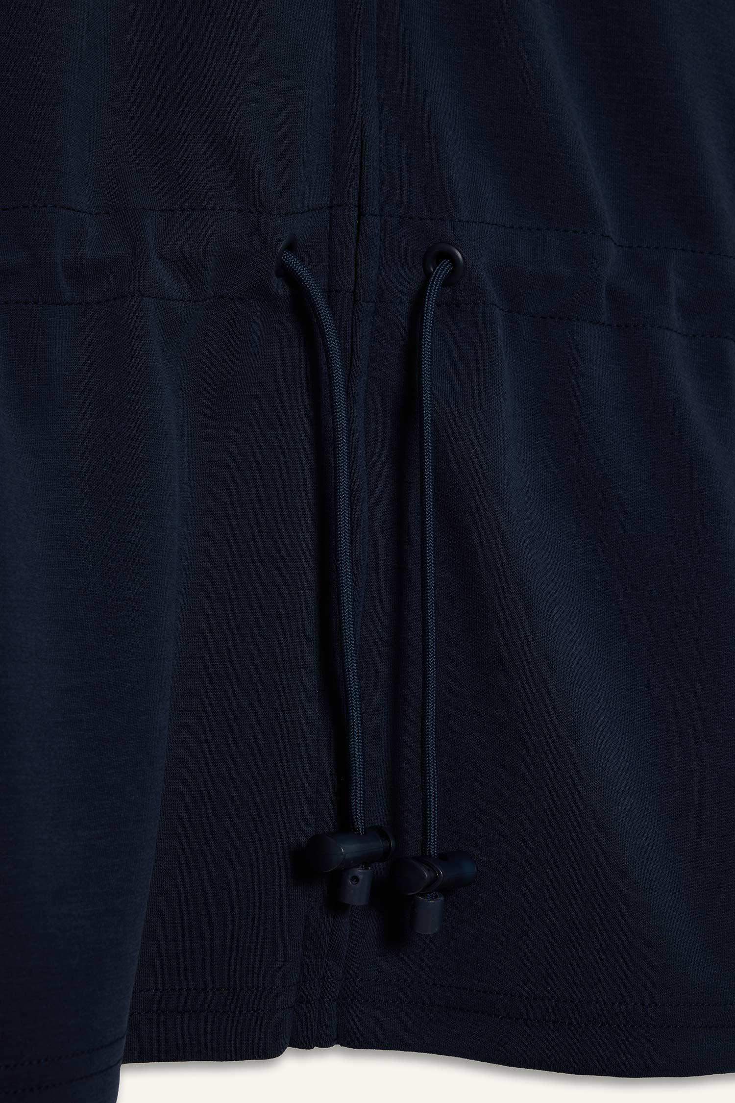 Standard Fit Stand Collar Zippered Modal Cardigan