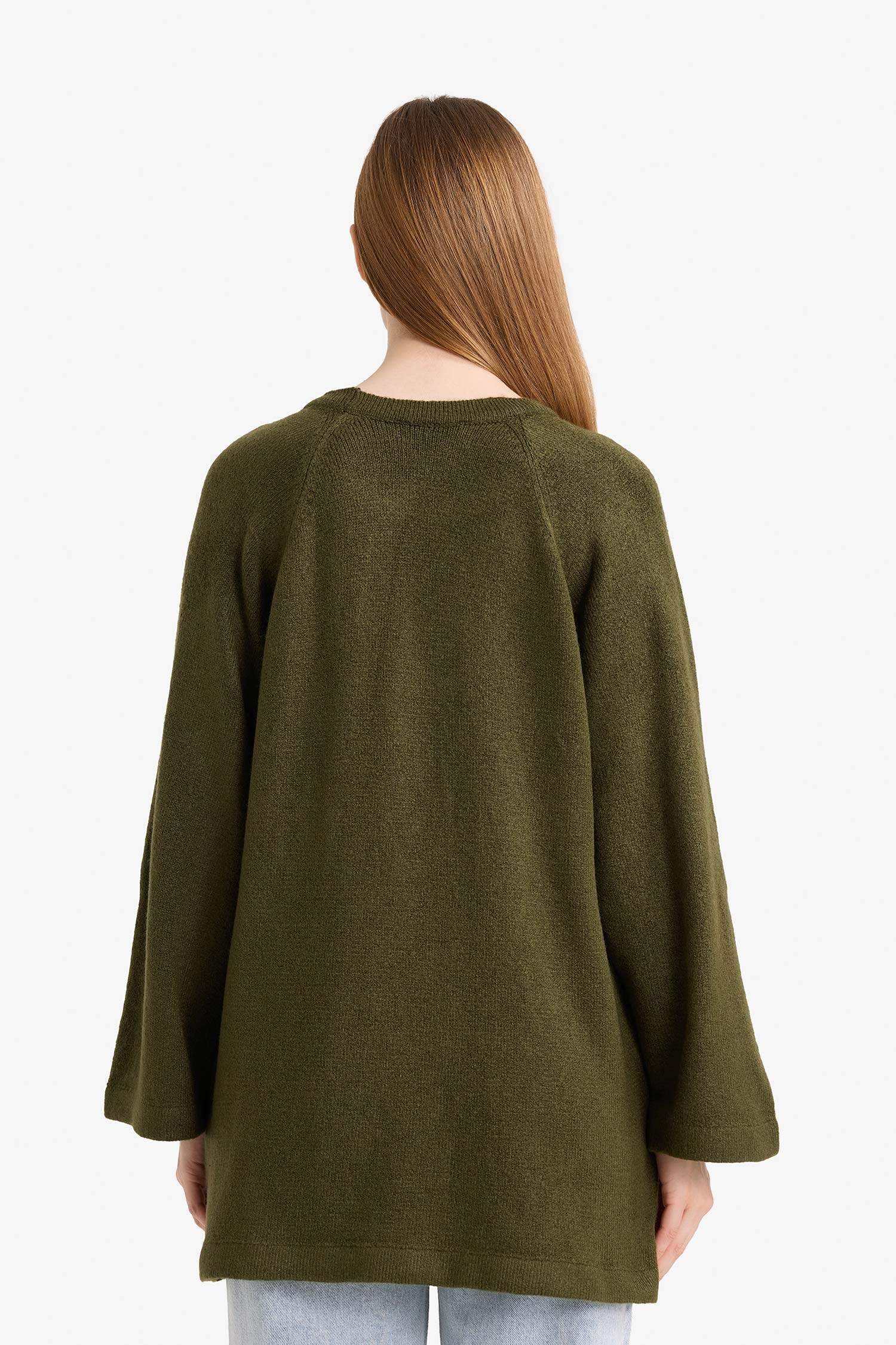 Regular Fit Bisiklet Yaka Triko Kazak Tunik