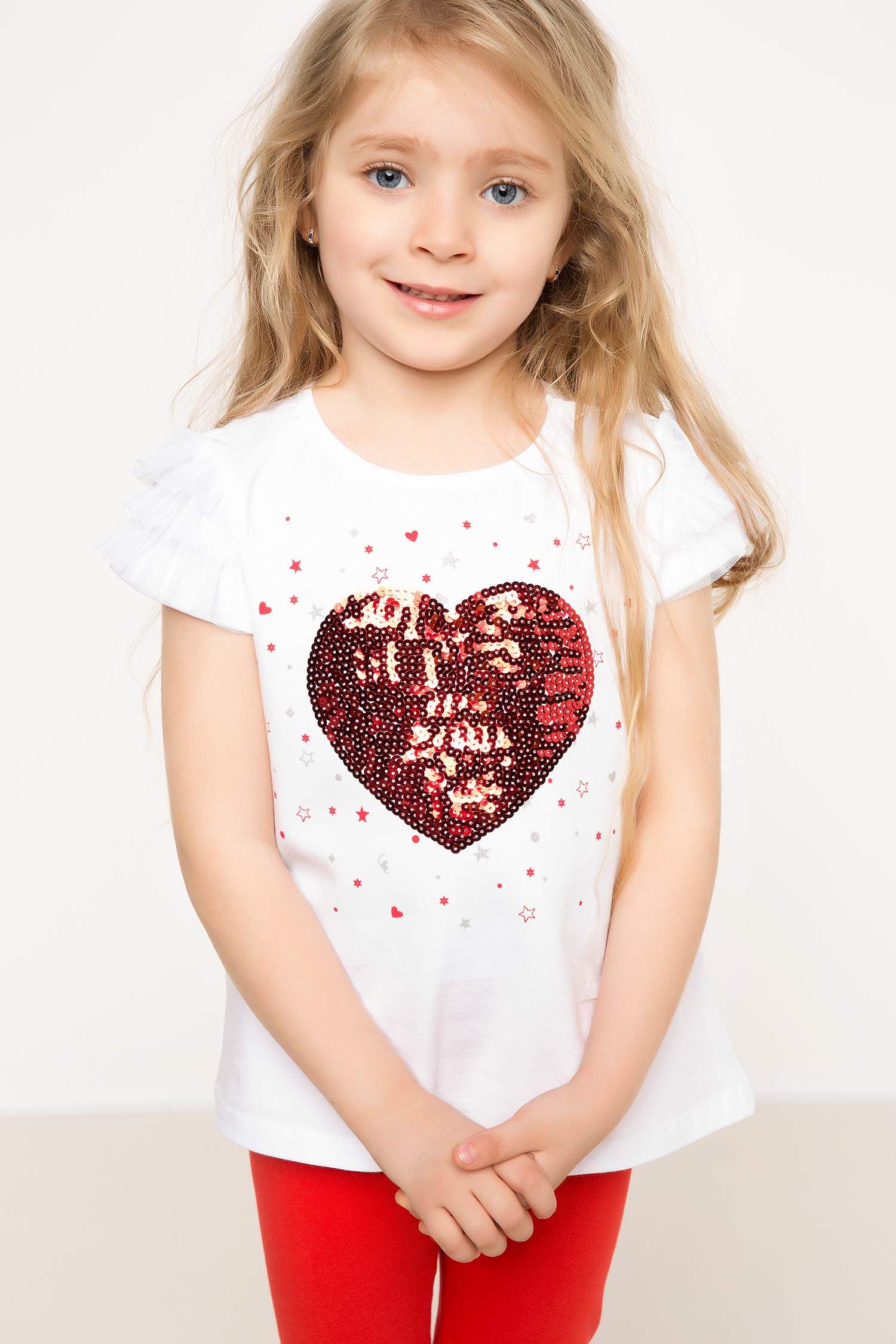 Defacto Kalp Baskılı Kız Çocuk Body. 1