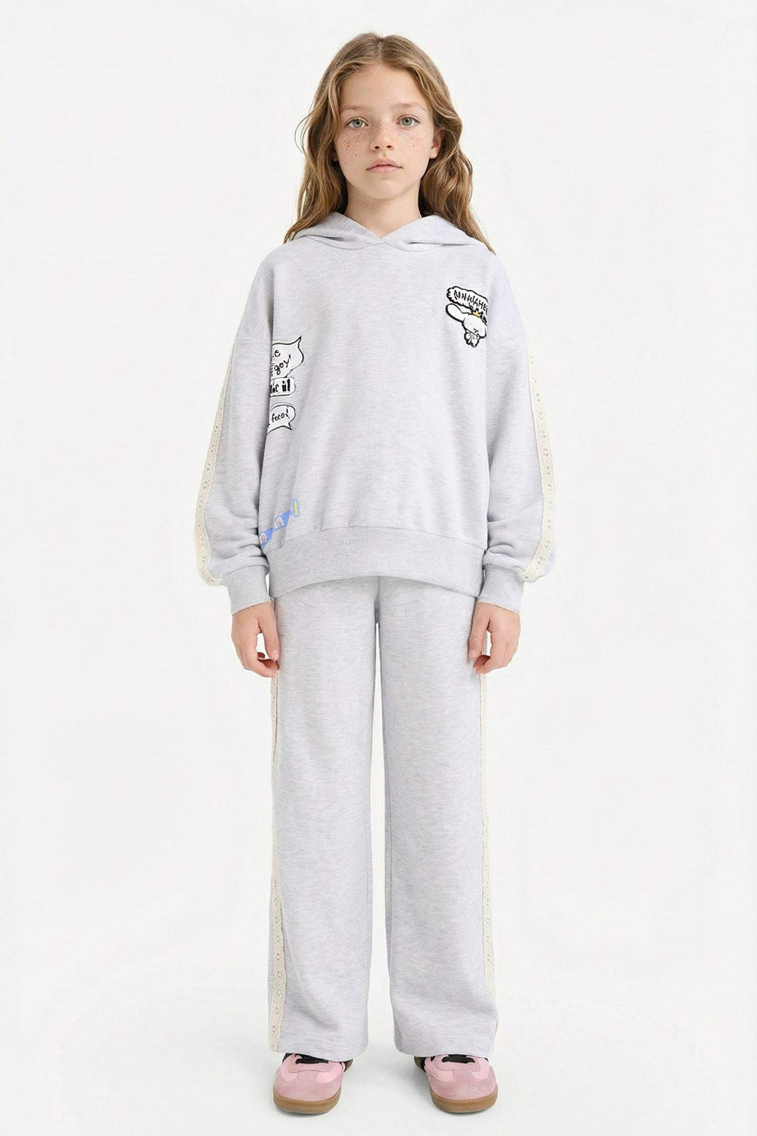 Kız Çocuk Wide Leg Geniş Paça Eşofman Altı