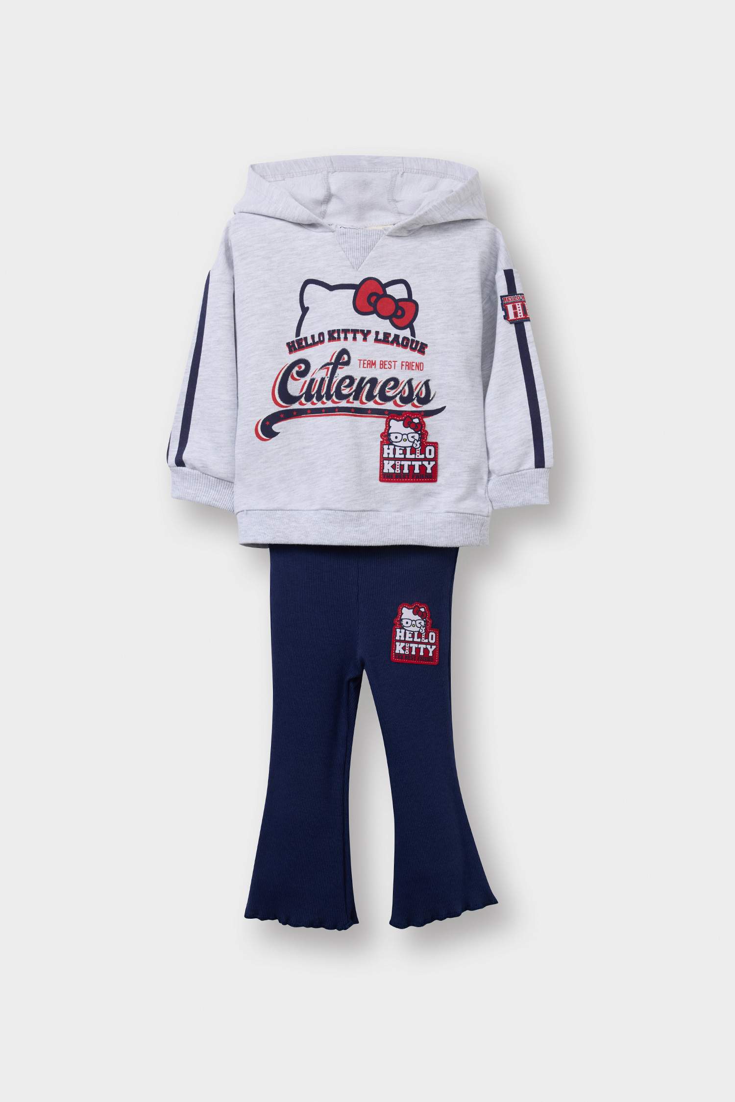 Kız Bebek Hello Kitty 2'li Takım Kapüşonlu Sweatshirt Tayt