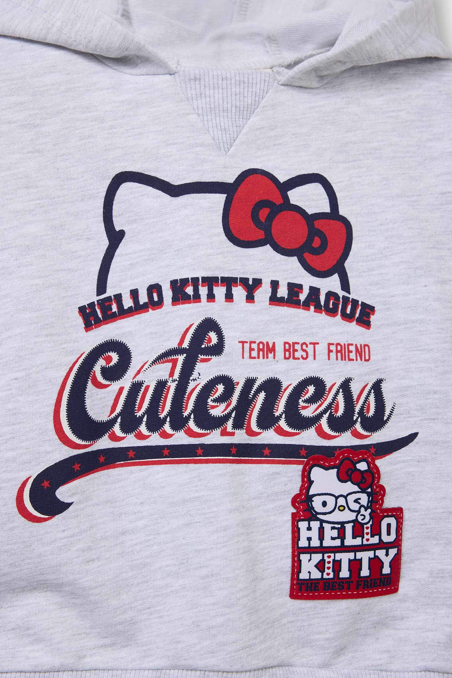 Kız Bebek Hello Kitty 2'li Takım Kapüşonlu Sweatshirt Tayt