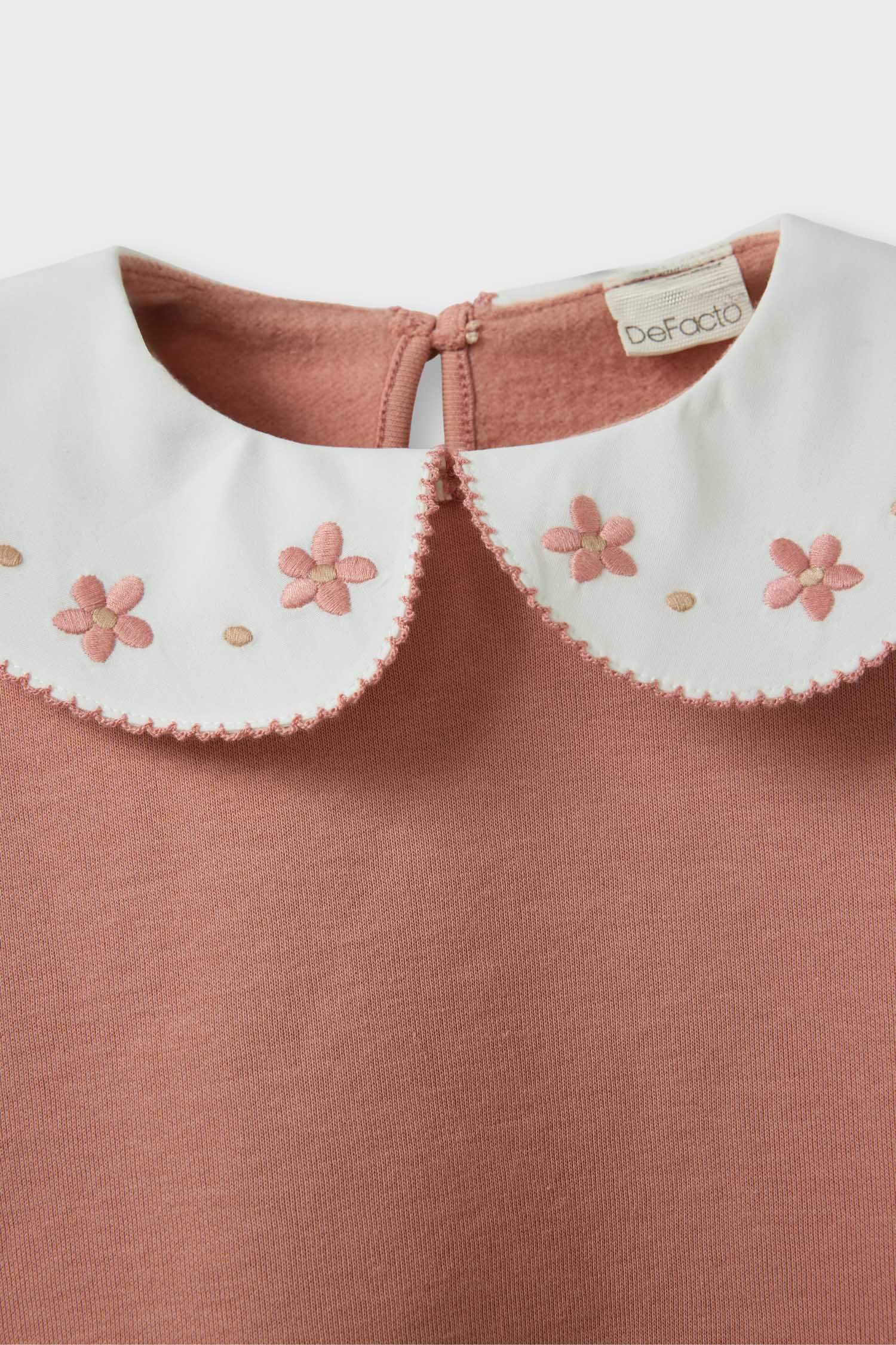 سويت شيرت فلورال اوفر سايز ببطانة ناعمة