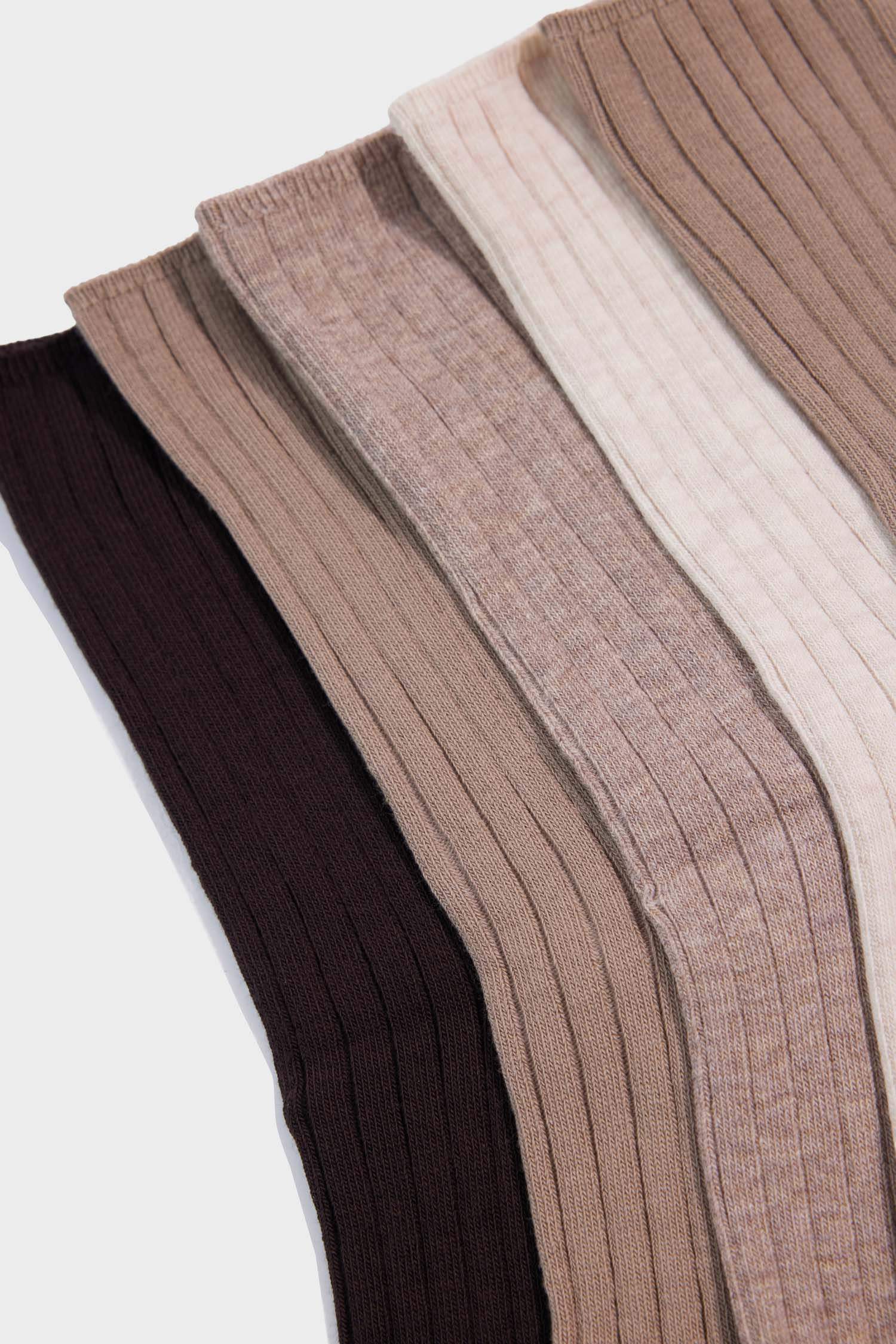 Kadın 5'li Pamuklu Uzun Çorap