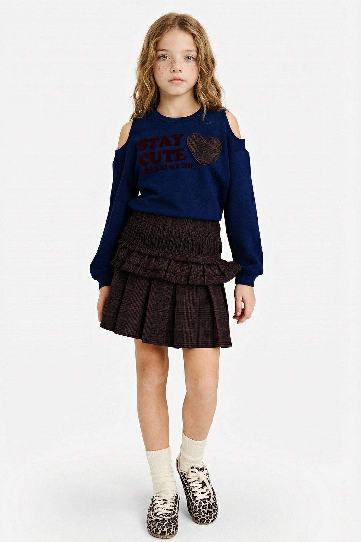 Kız Çocuk Pileli Etek