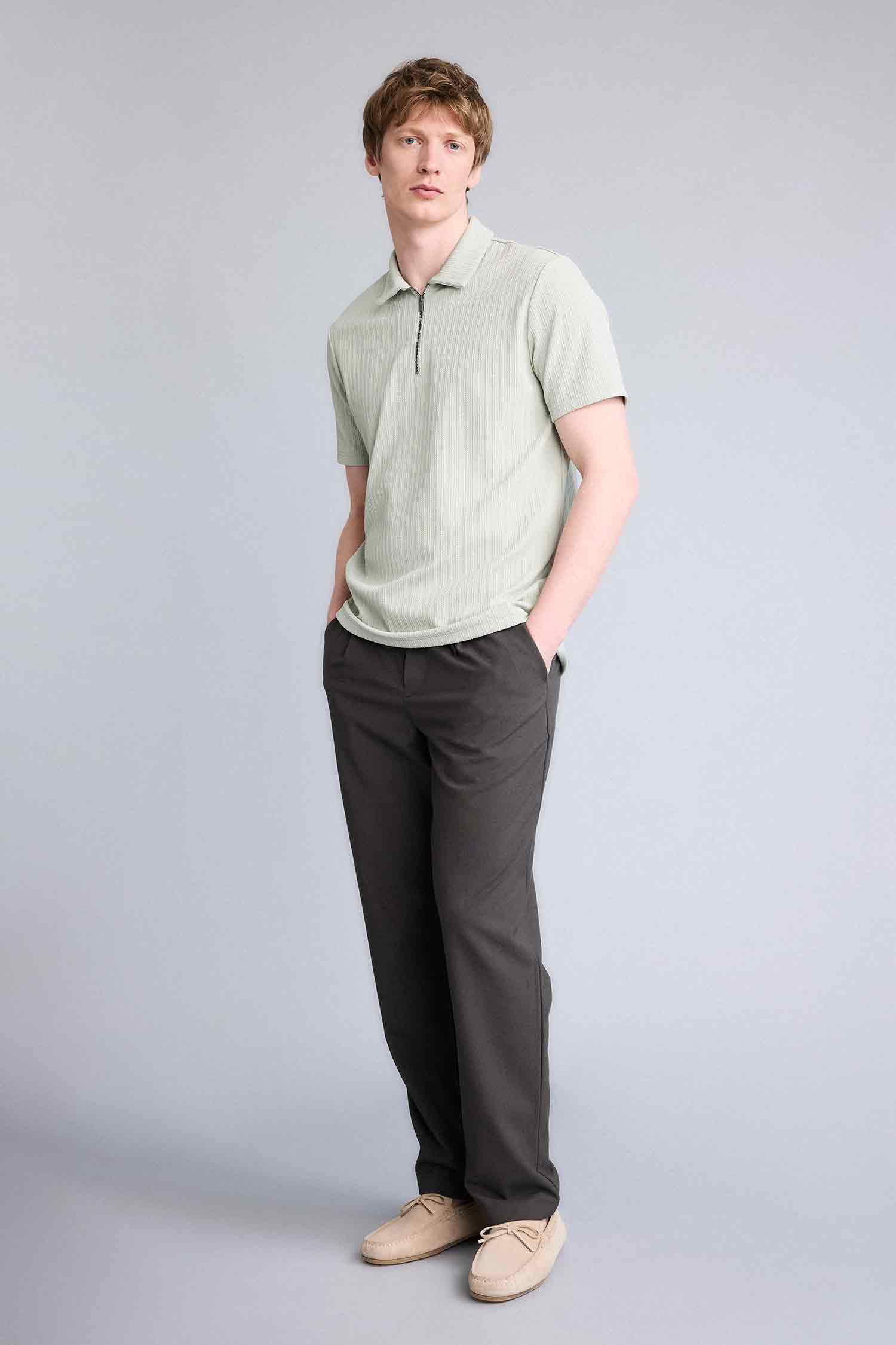 DeFacto Regular Fit Düz Paça Pantolon