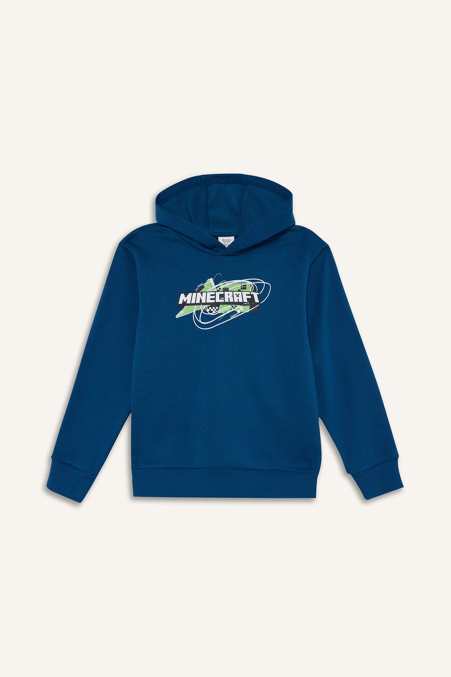 Erkek Çocuk Minecraft Kapüşonlu Sweatshirt