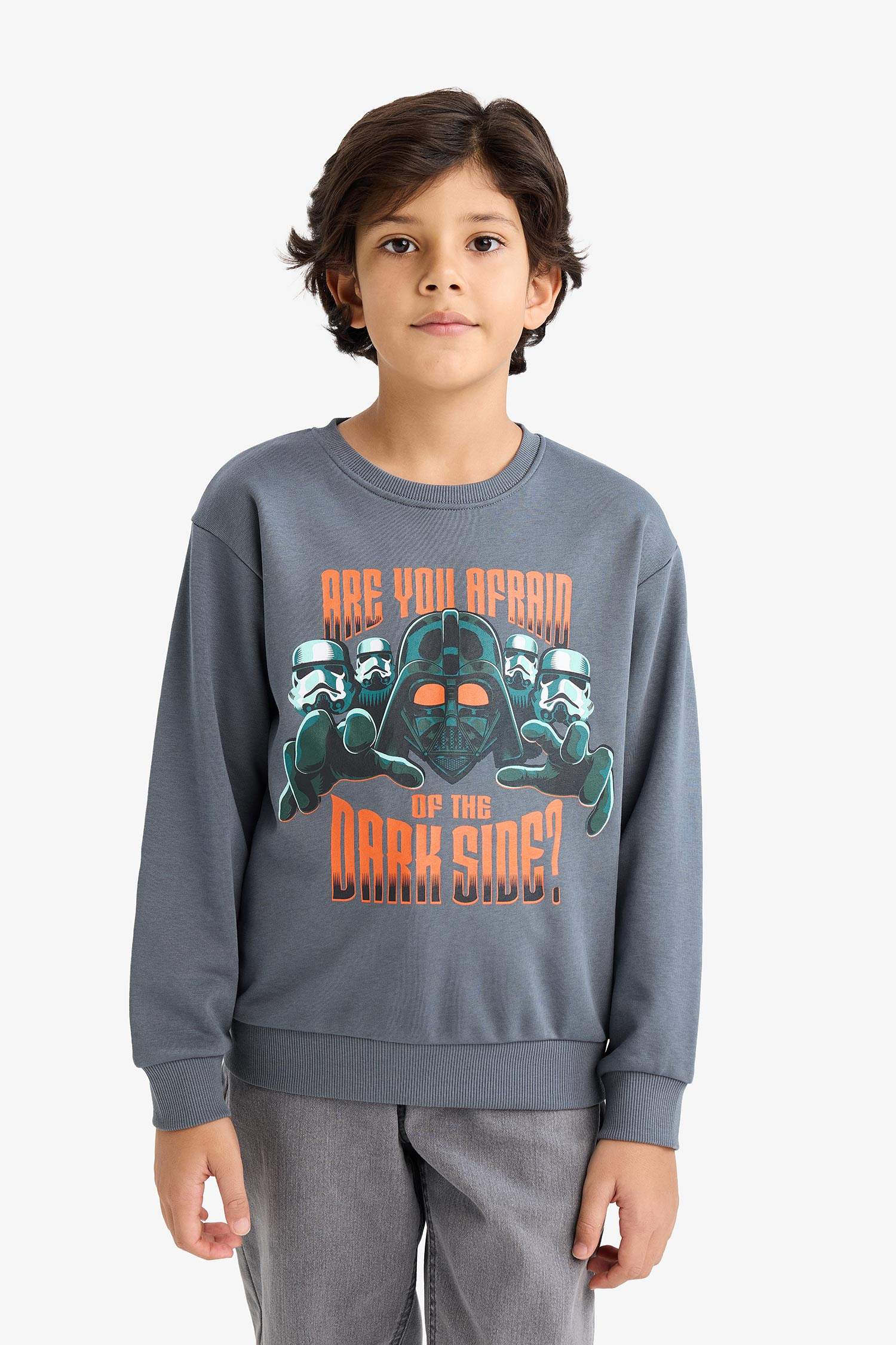 Erkek Çocuk Star Wars Bisiklet Yaka Sweatshirt