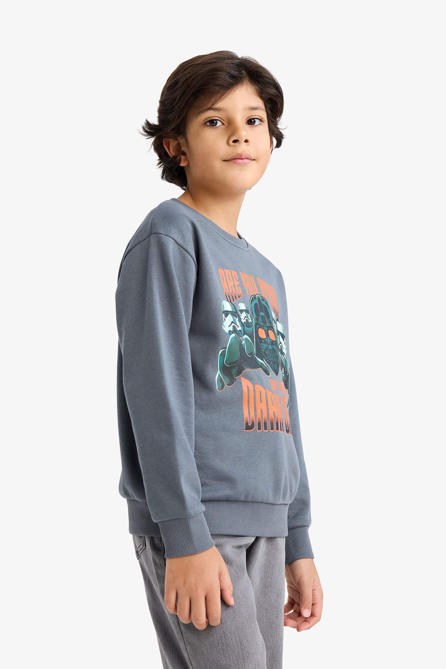 Erkek Çocuk Star Wars Bisiklet Yaka Sweatshirt