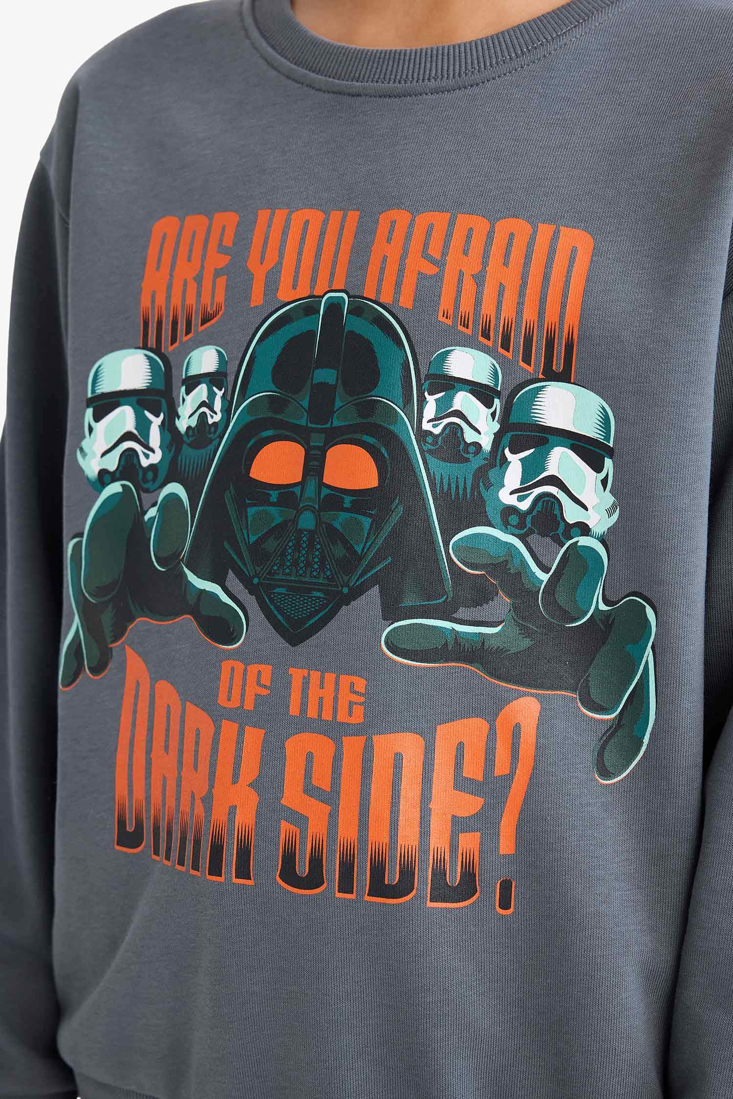 Erkek Çocuk Star Wars Bisiklet Yaka Sweatshirt