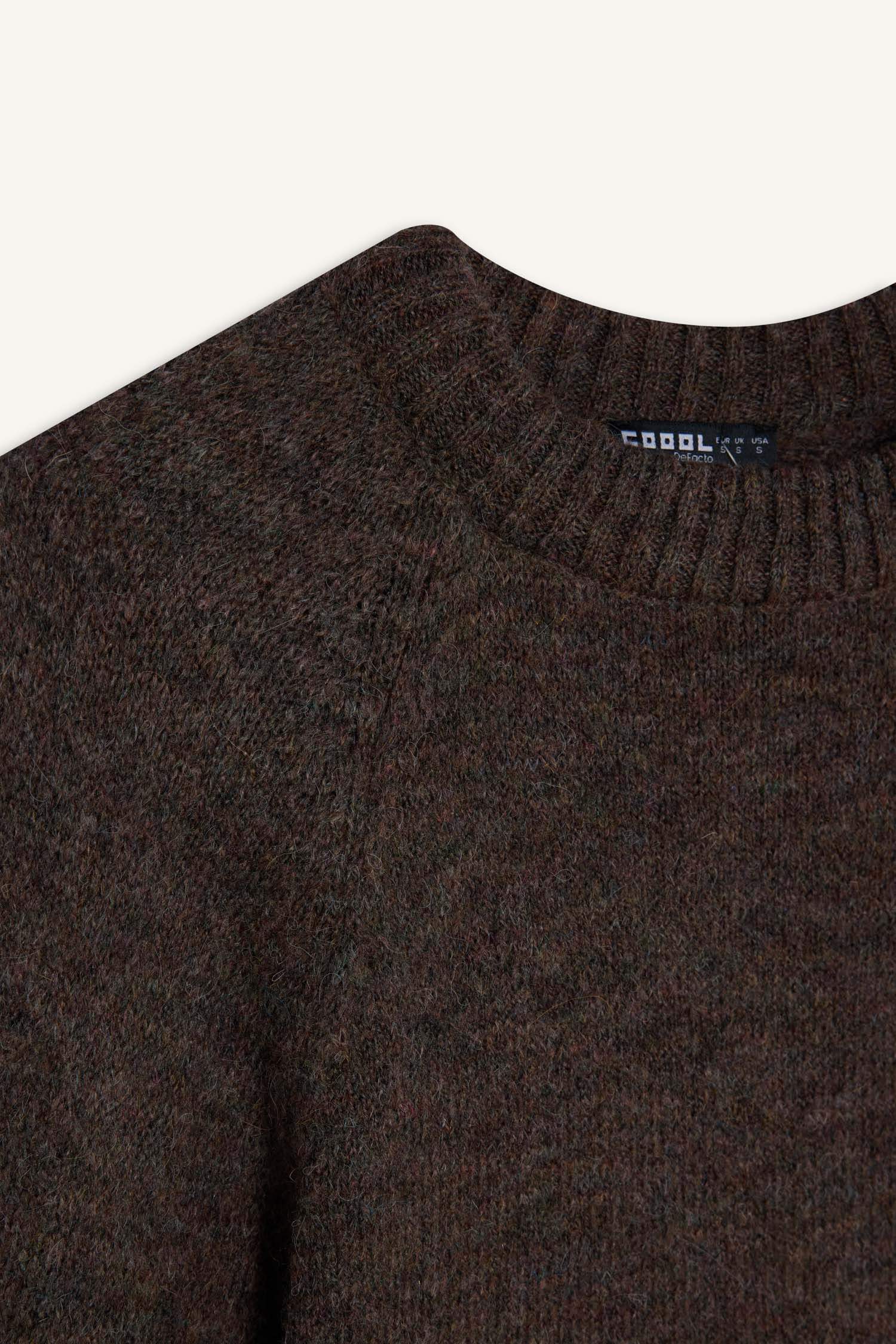 Regular Fit Bisiklet Yaka Kazak