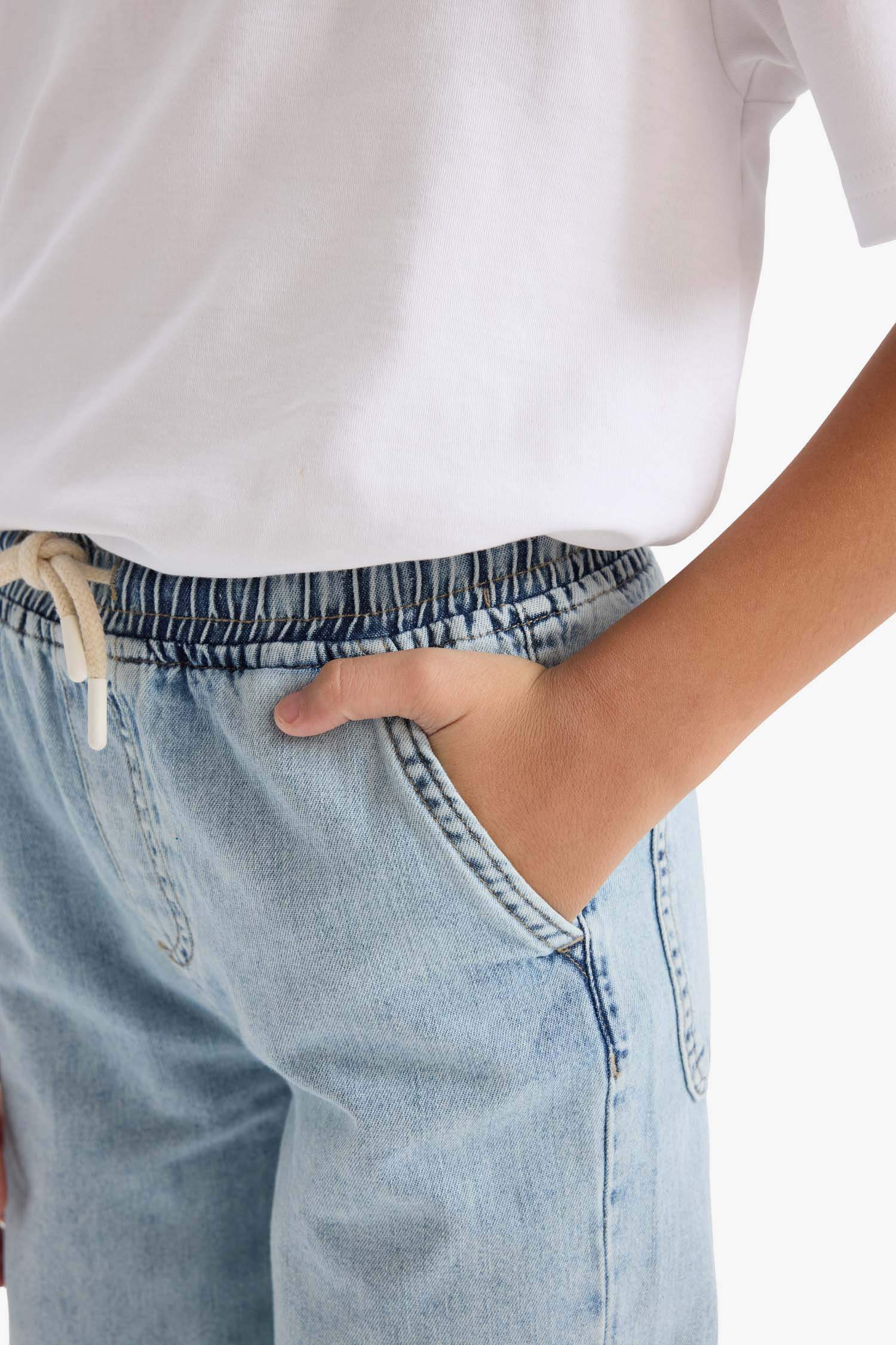 Erkek Çocuk Düz Paça Jean Pantolon