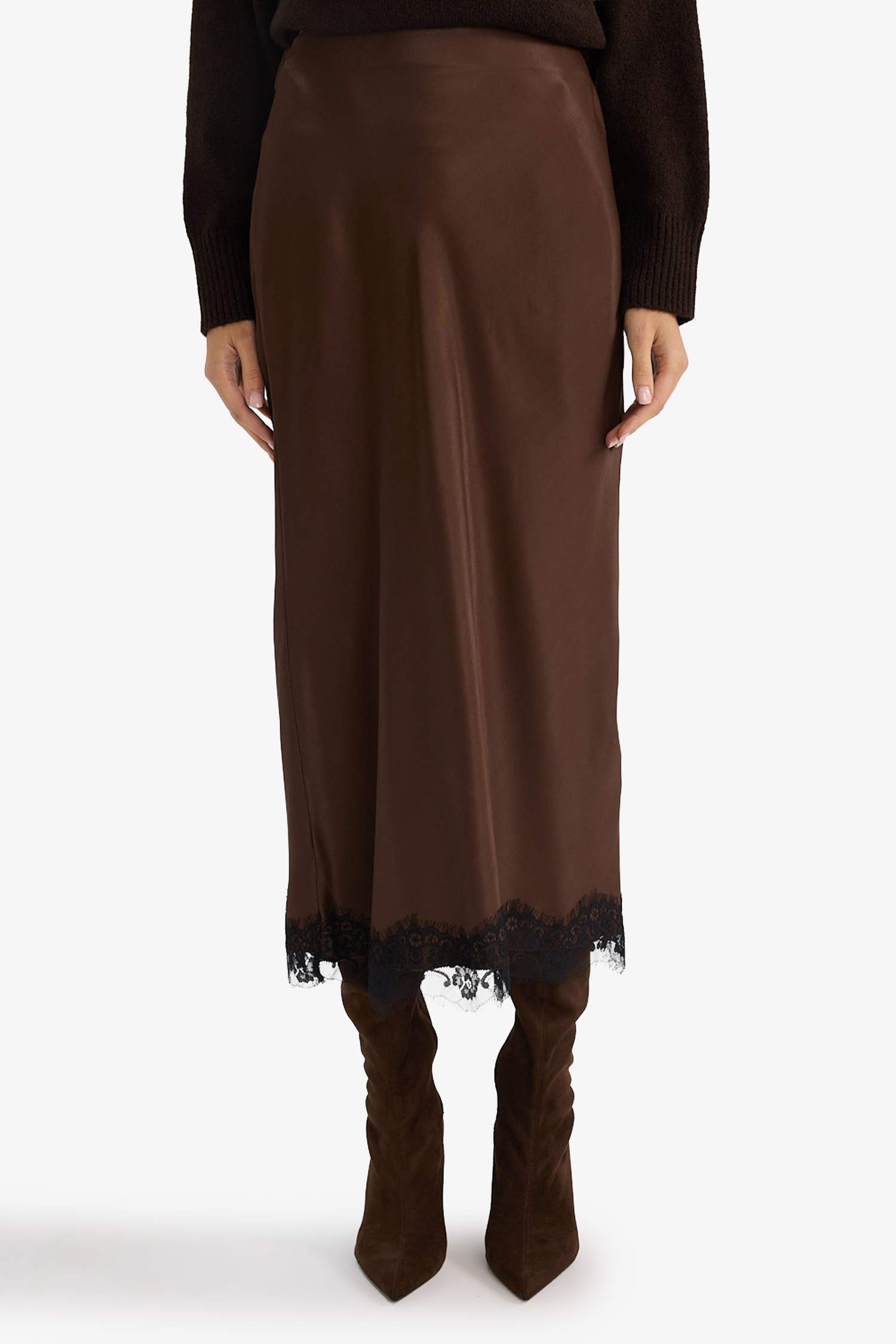 تنورة ميدي ستان بنسل بخصر عادي