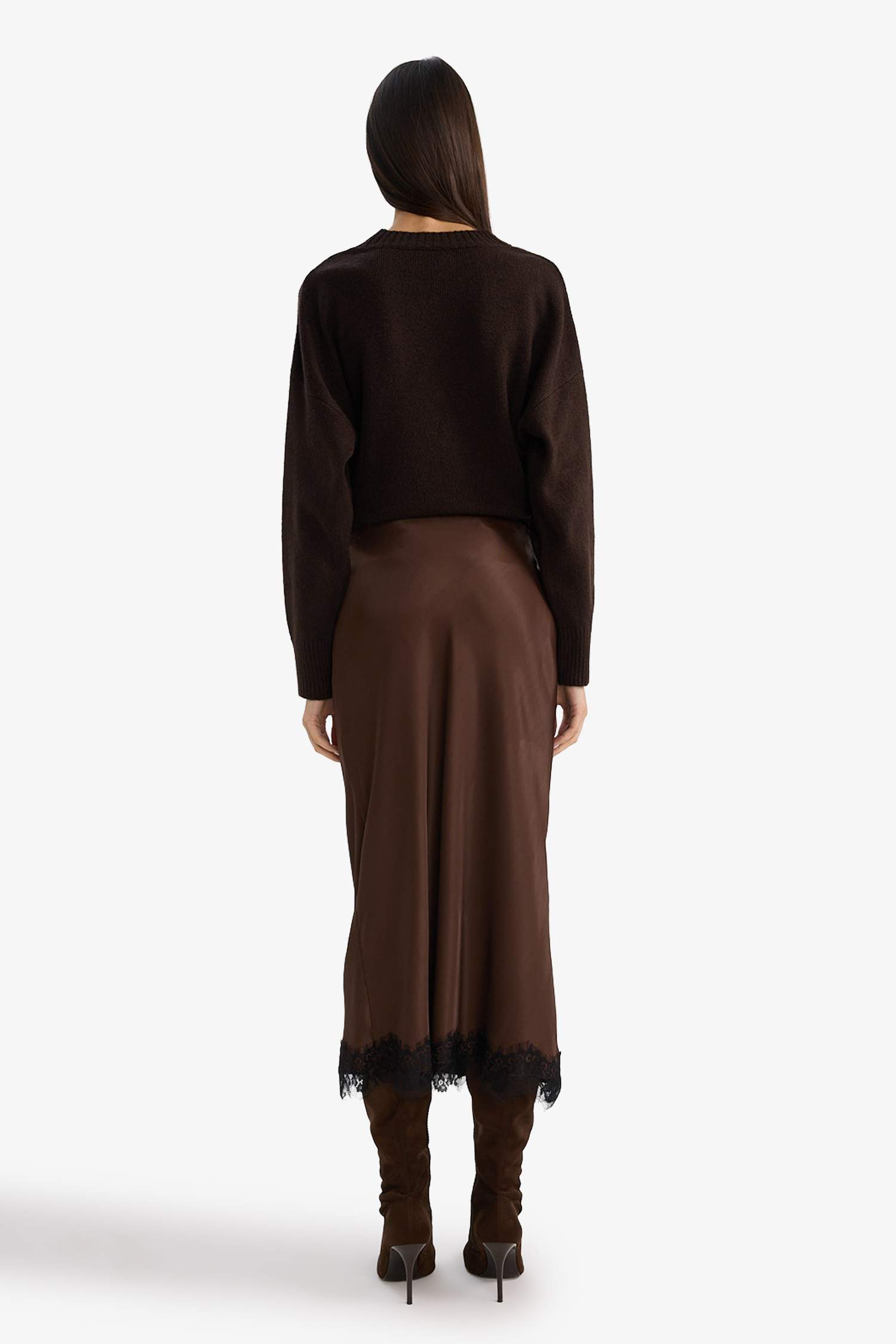 تنورة ميدي ستان بنسل بخصر عادي