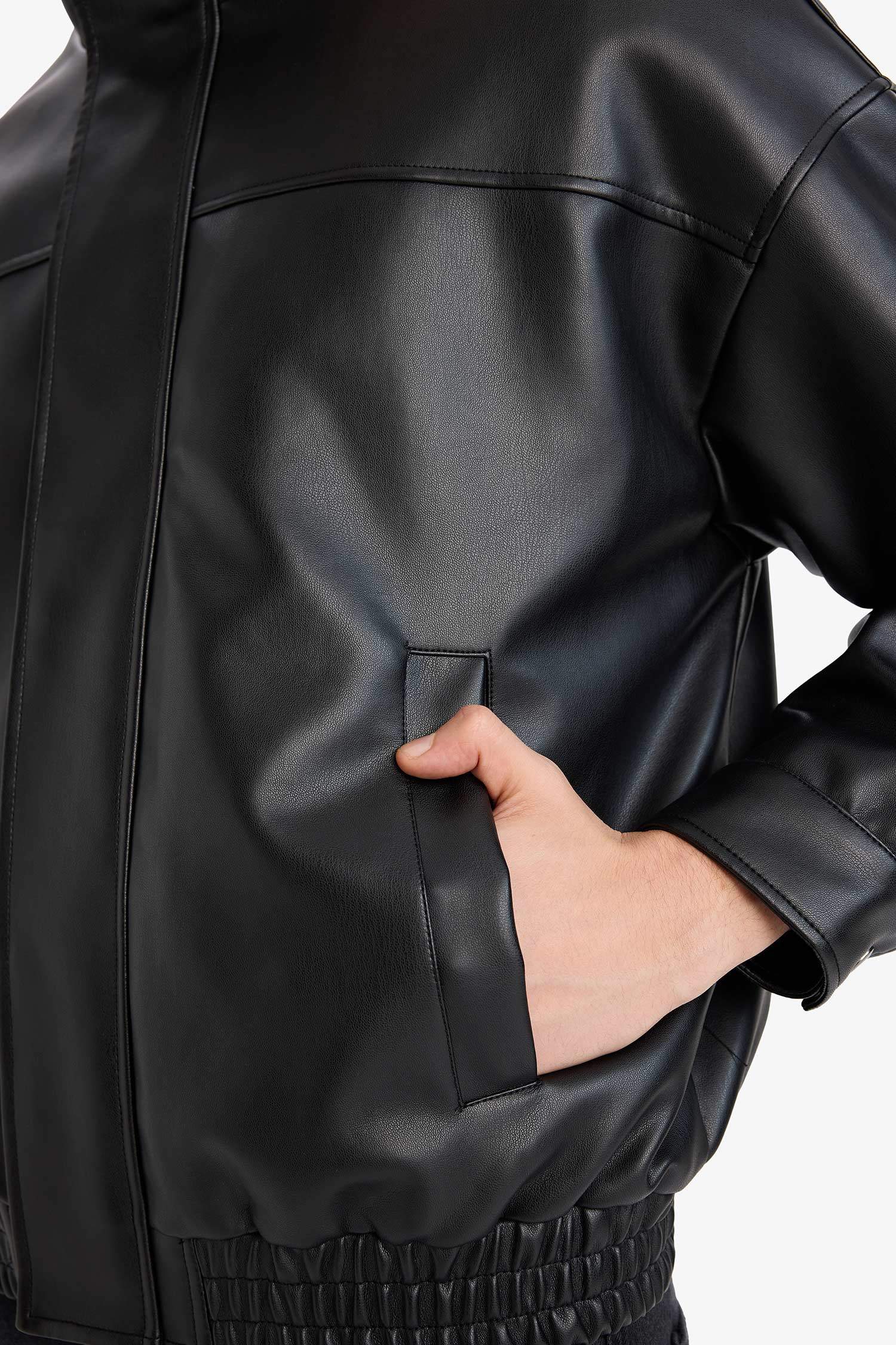 Oversize Fermuarlı Mont