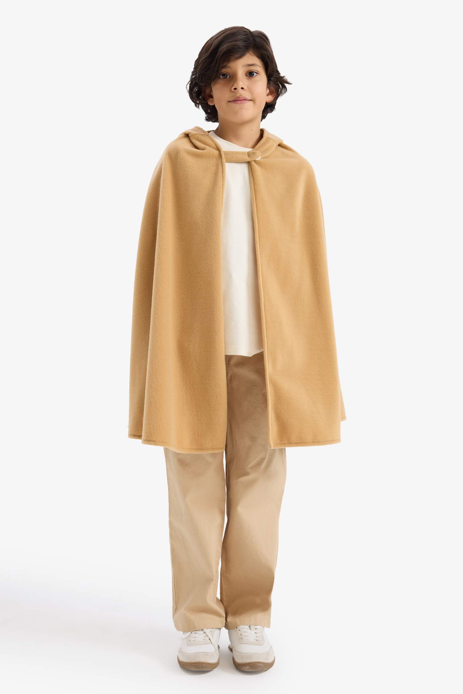 Boy Hooded Fleece Cape Costume