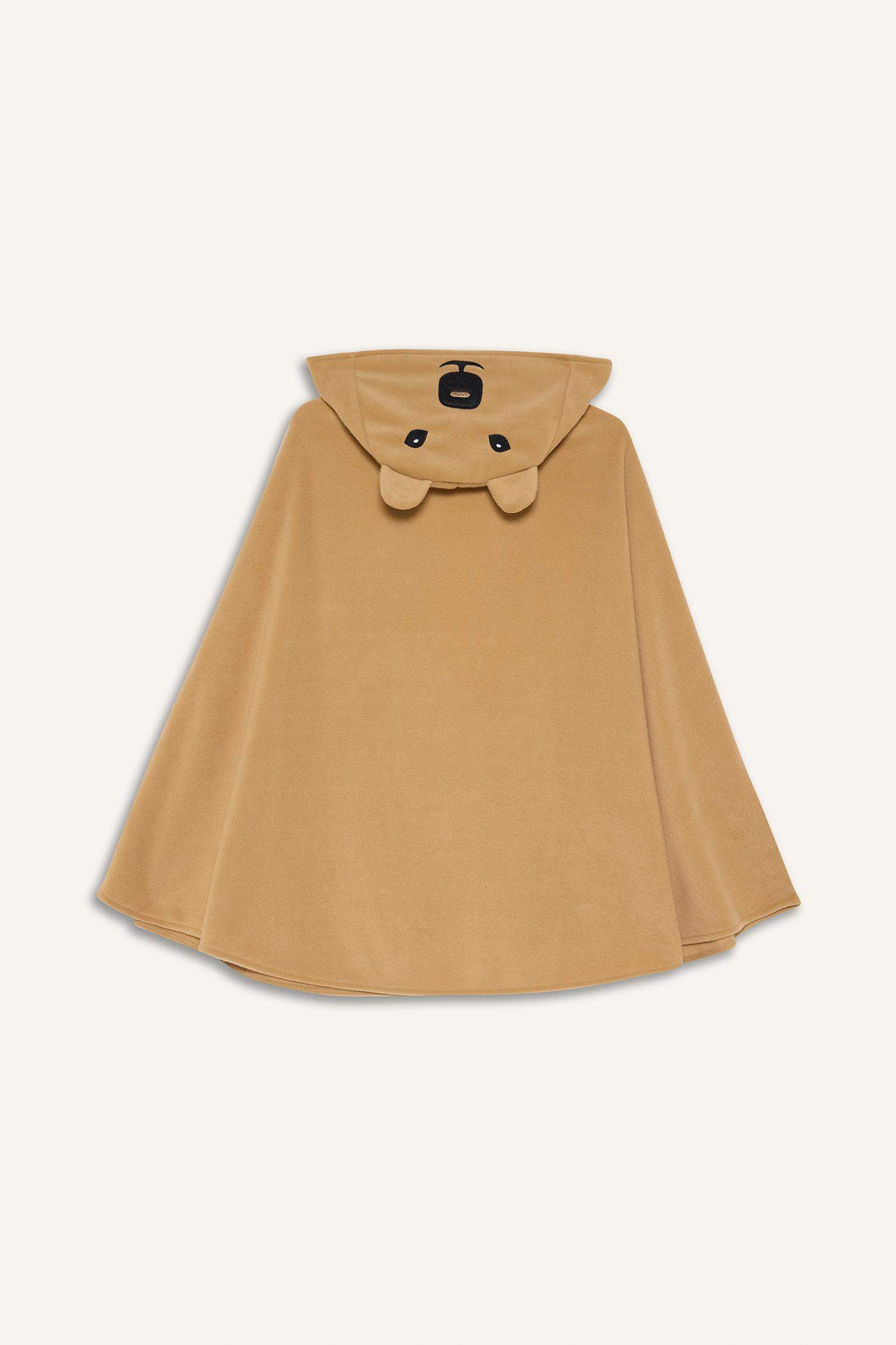 Boy Hooded Fleece Cape Costume