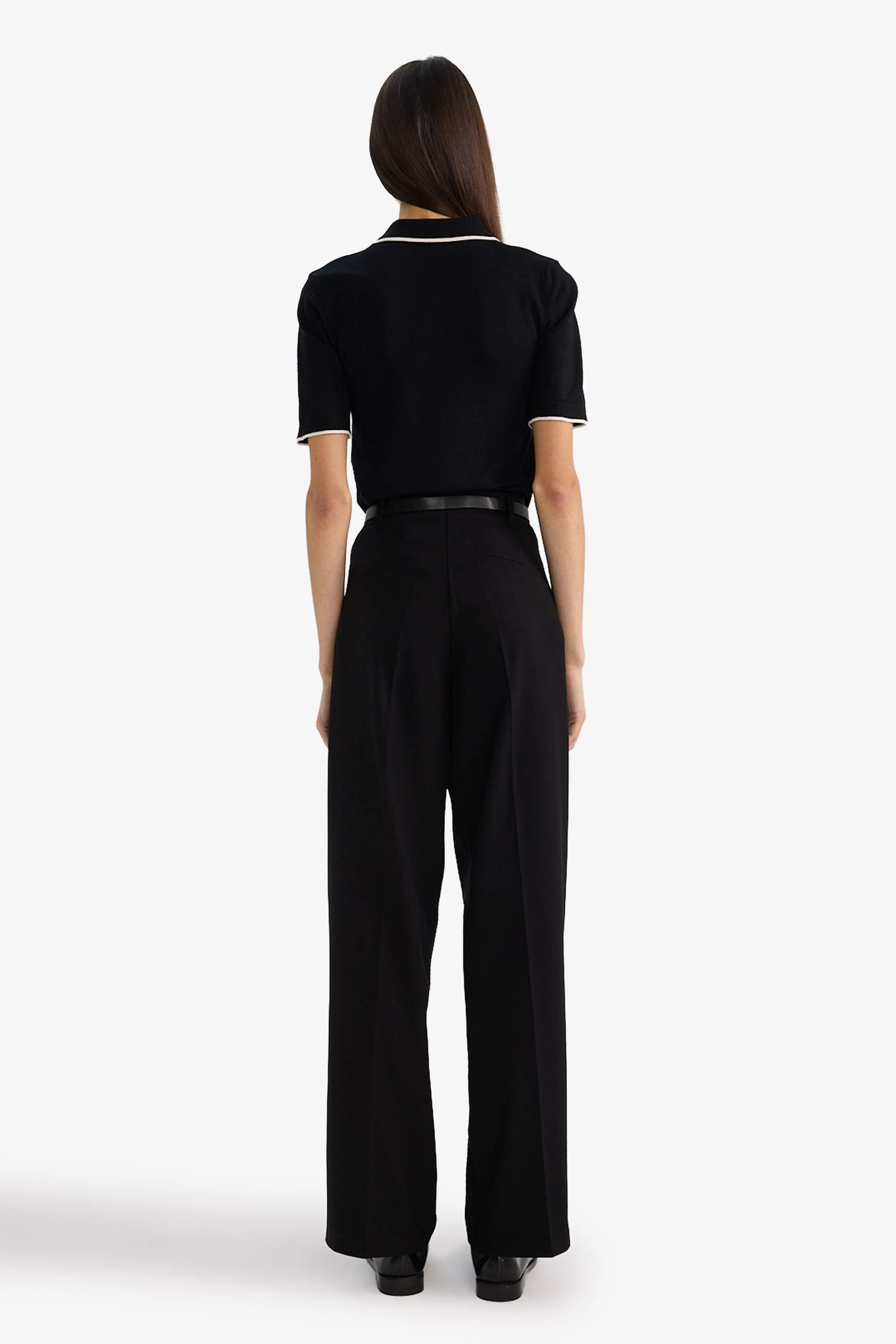 Straight Fit Çift Cepli Normal Bel Düz Paça Pantolon