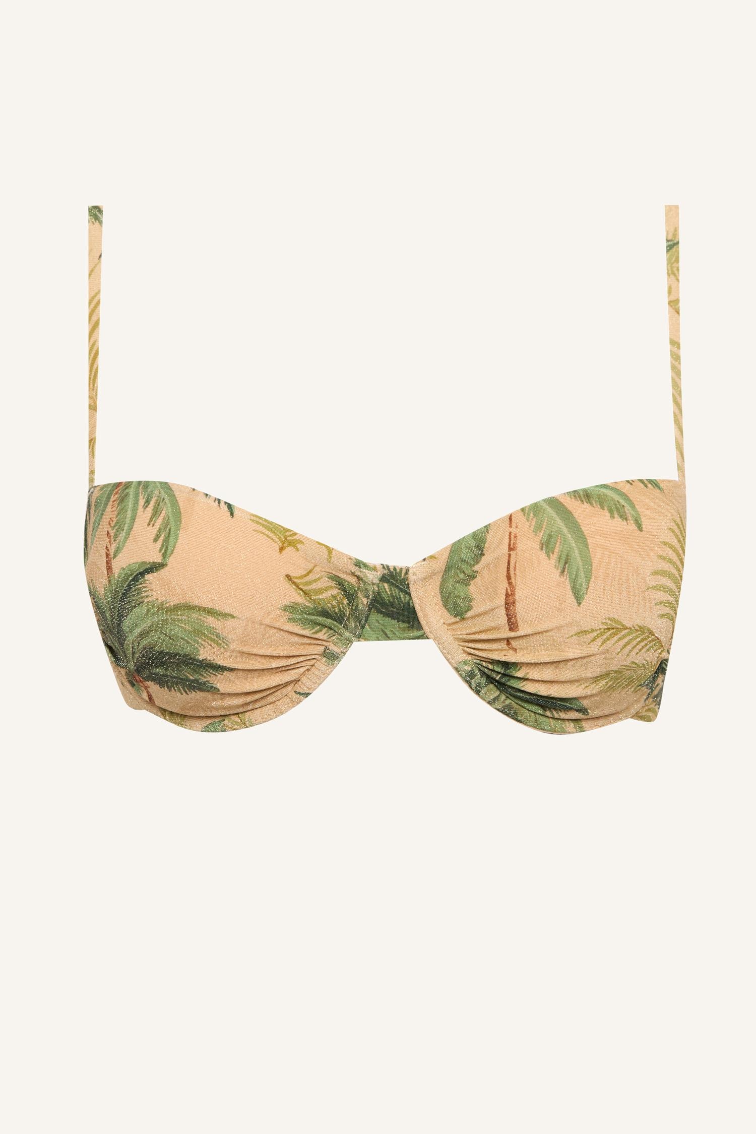DeFacto Regular Fit Çiçekli Bikini Üstü görsel 5
