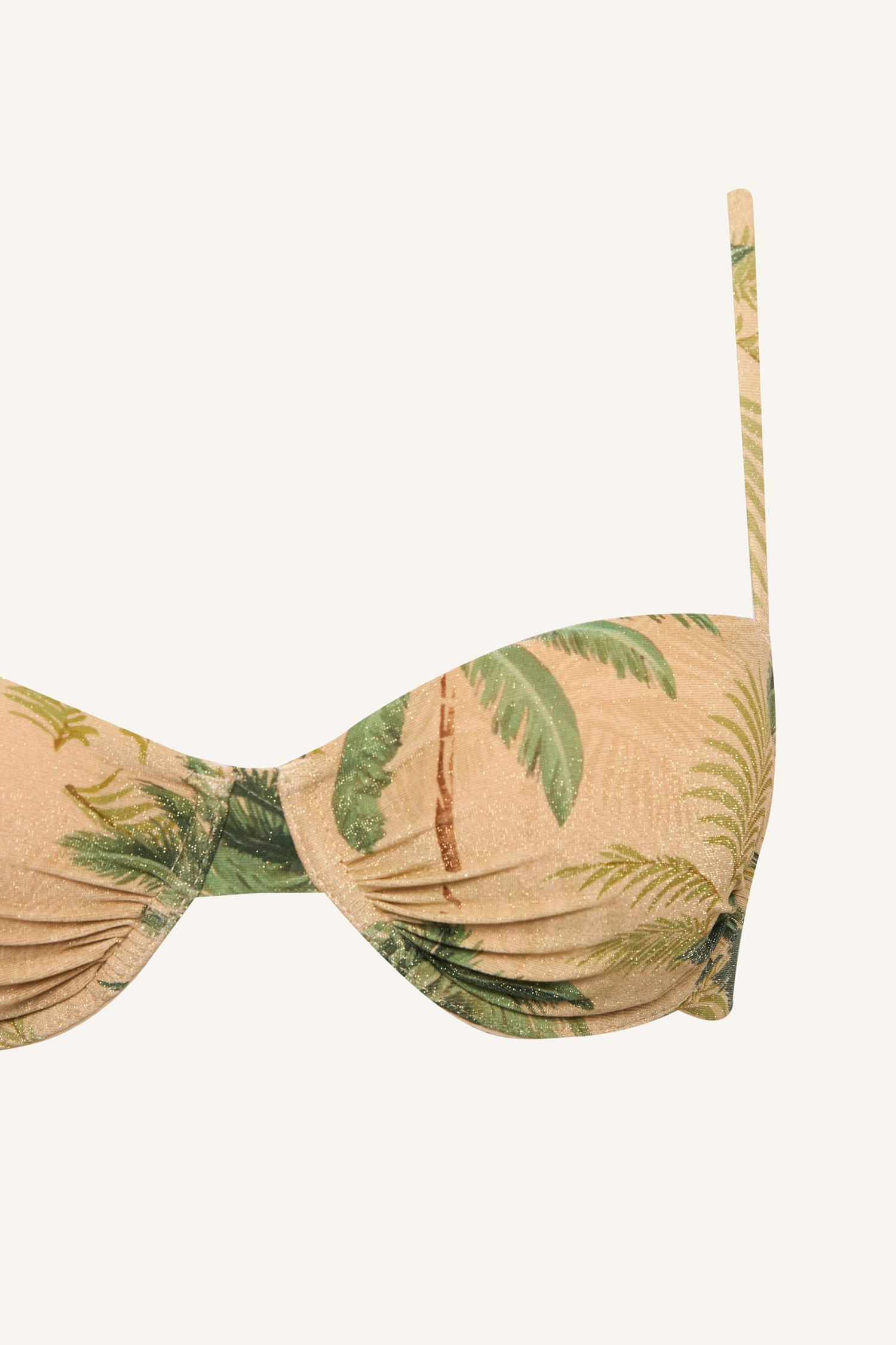 DeFacto Regular Fit Çiçekli Bikini Üstü görsel 7