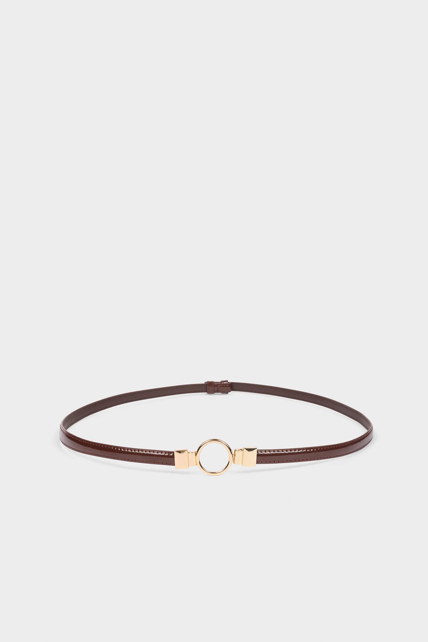 Kadın Oval Toka Suni Deri Klasik Kemer