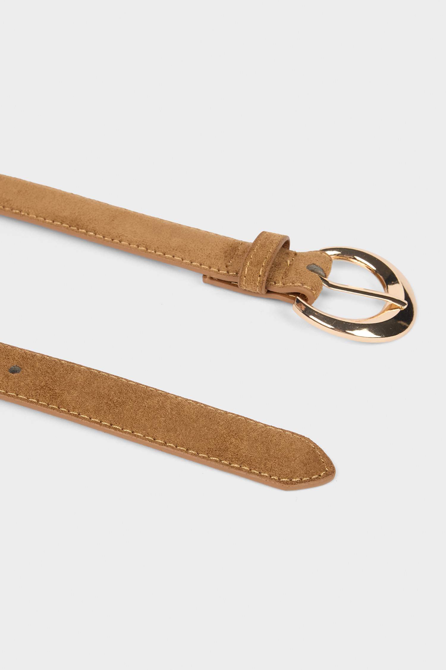 Kadın Oval Toka Suni Deri Klasik Kemer