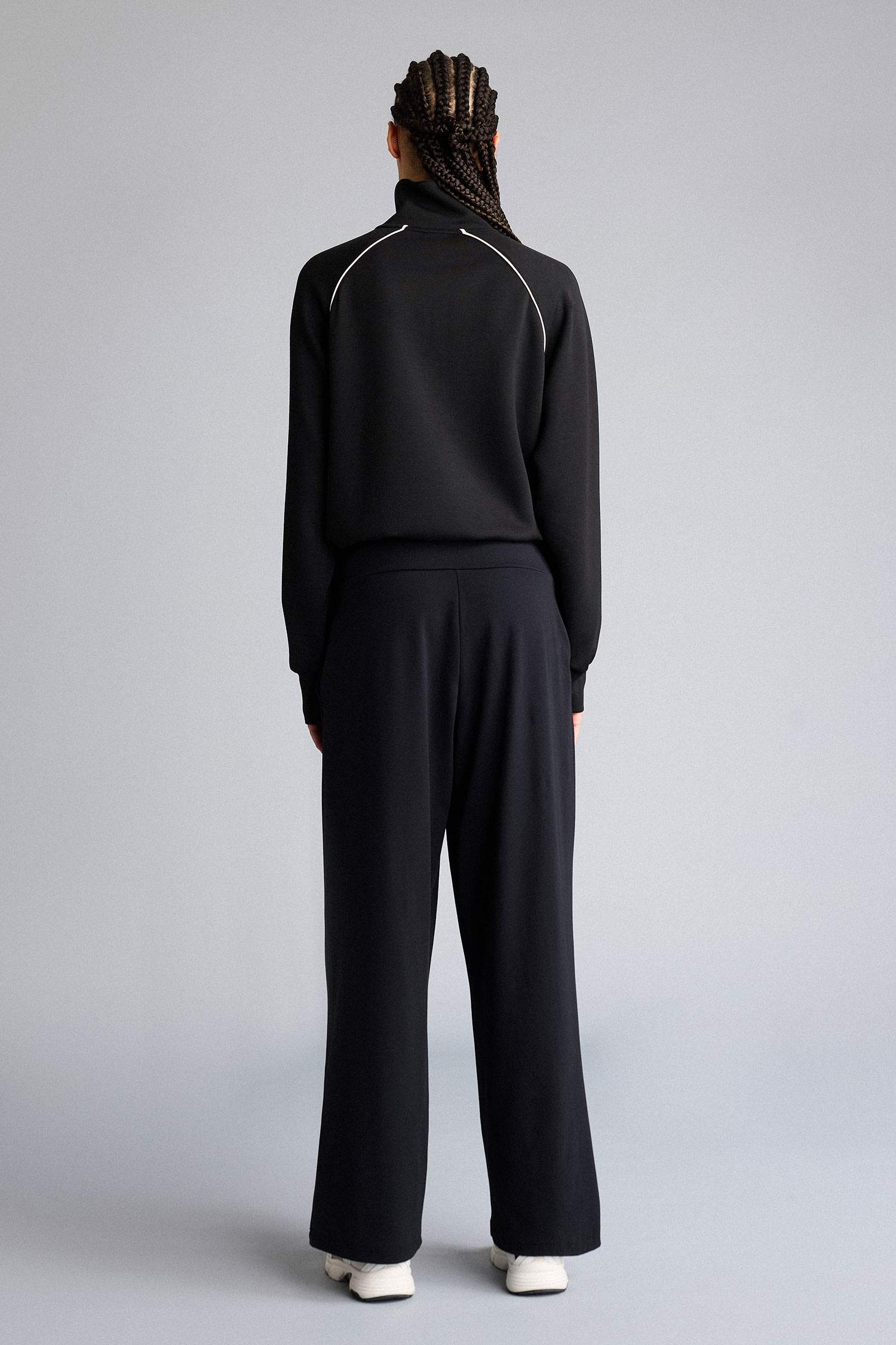 Wide Leg Long Pocketed Sports Sweatpants