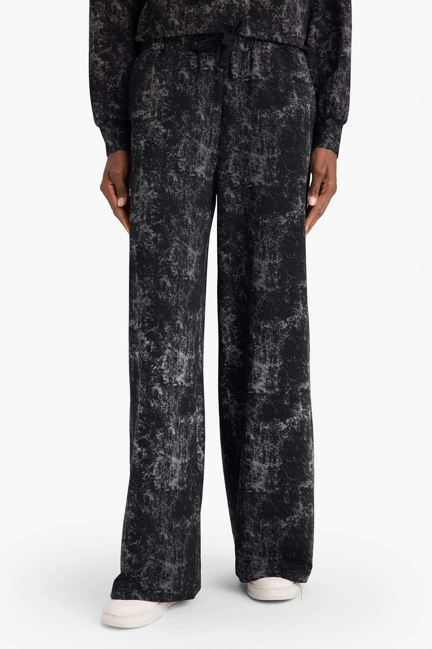 Wide Leg Cepli Geniş Paça Uzun Modal Sporcu Pantolon