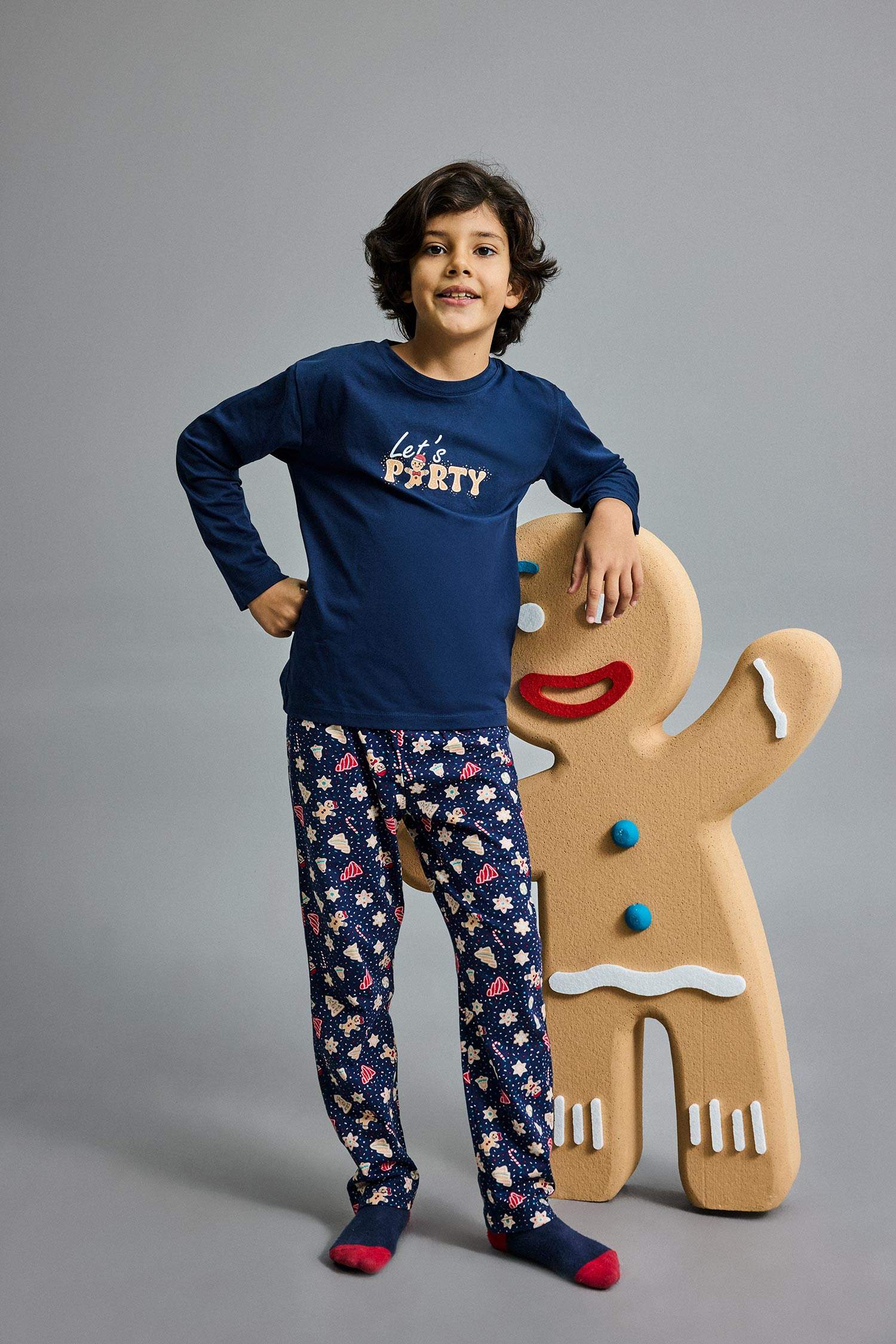 سيت بجامة ولادي قصة عادية - قطعتين