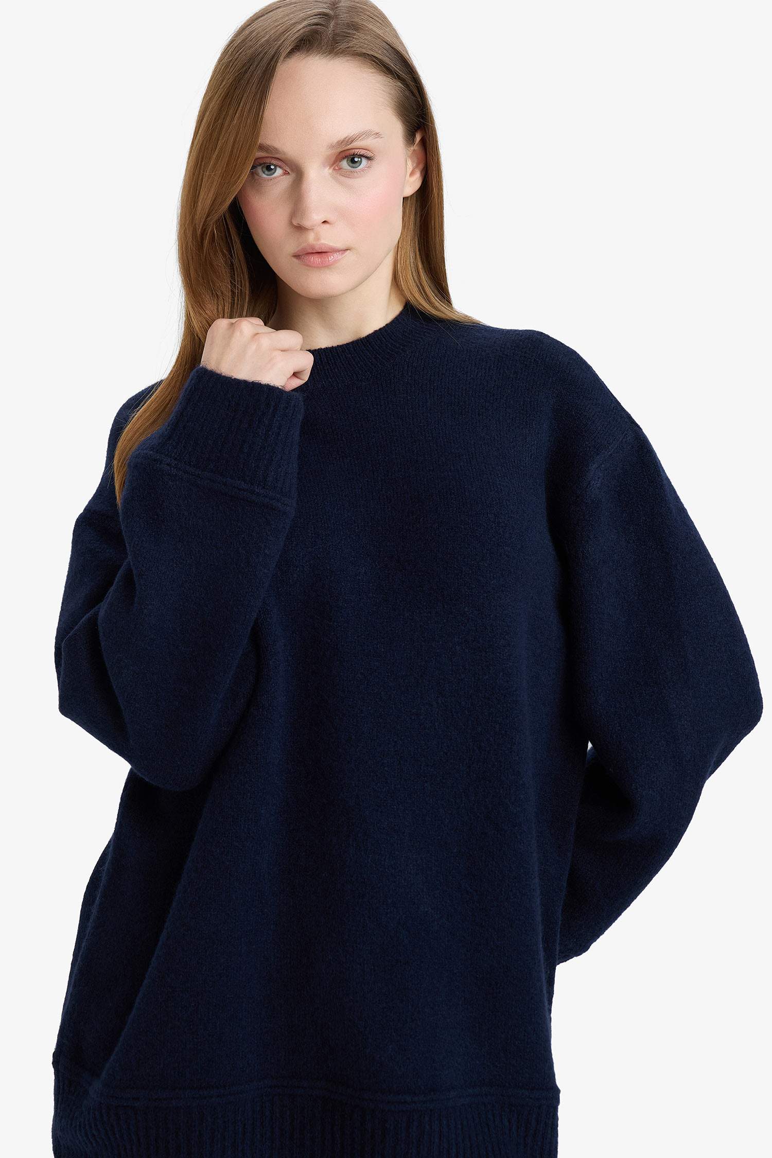 بلوز صوف تريكو قصة فضفاضة