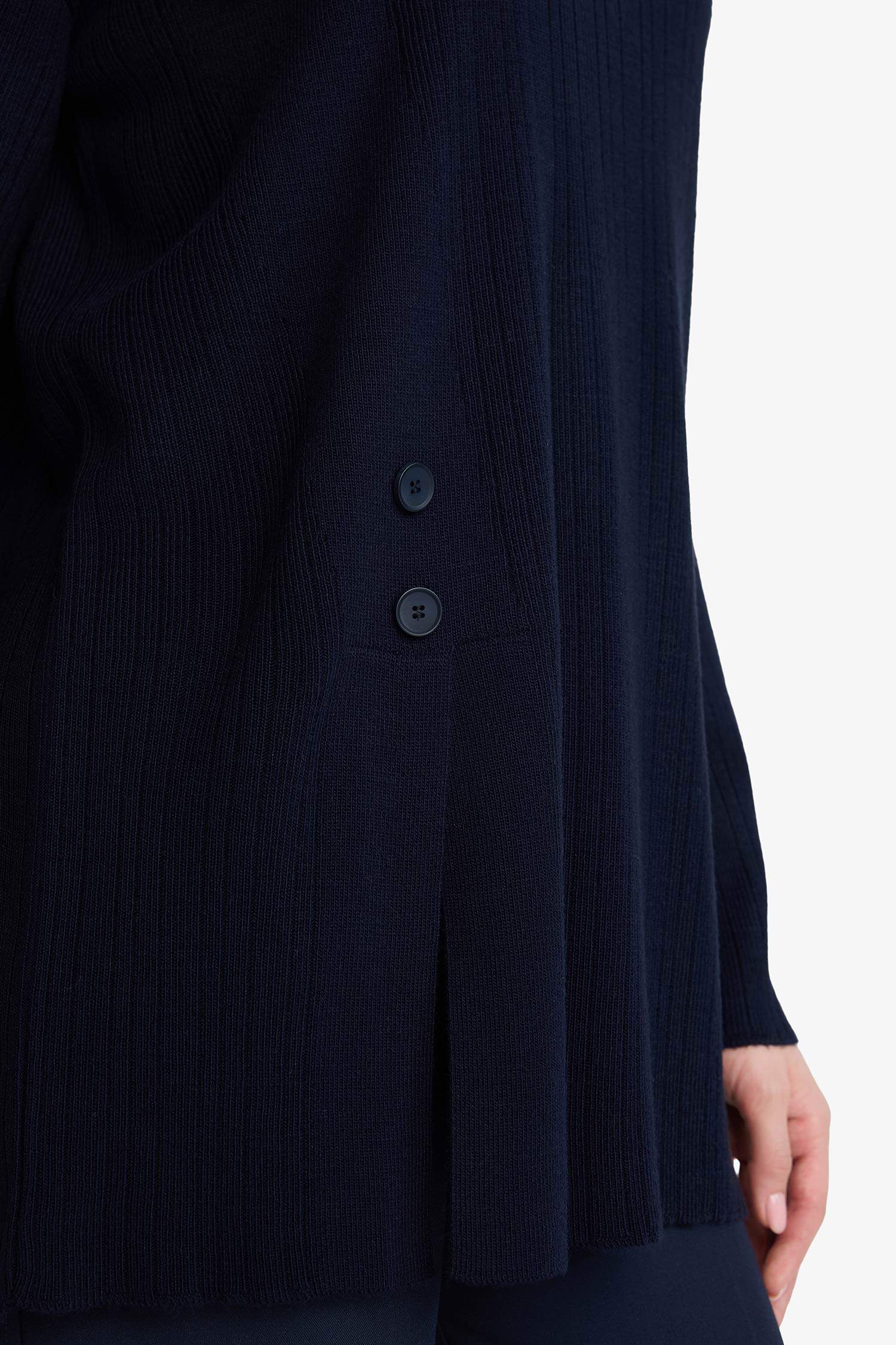 Loose Fit Bisiklet Yaka Triko Kazak Tunik