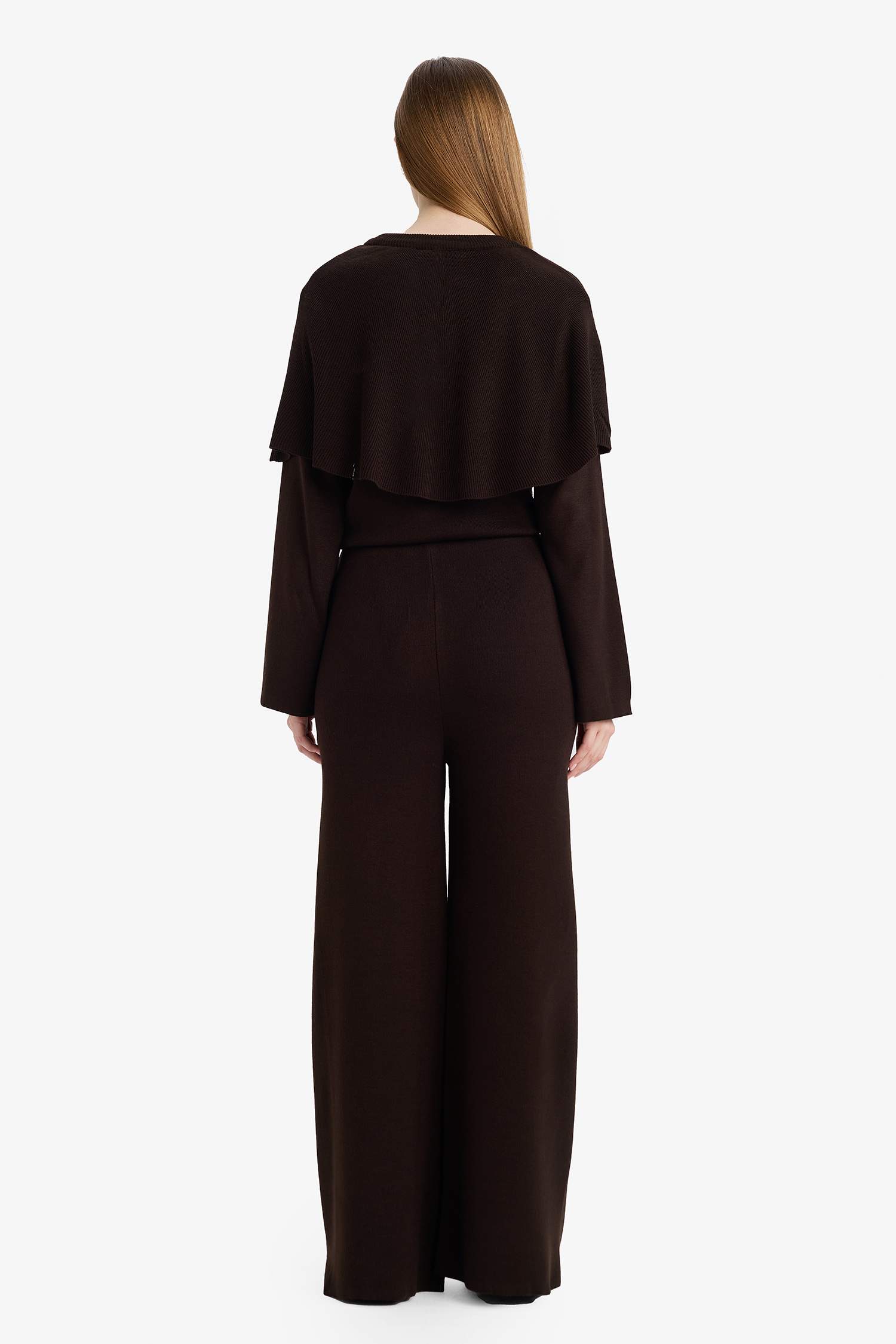 Wide Leg Triko Pantolon