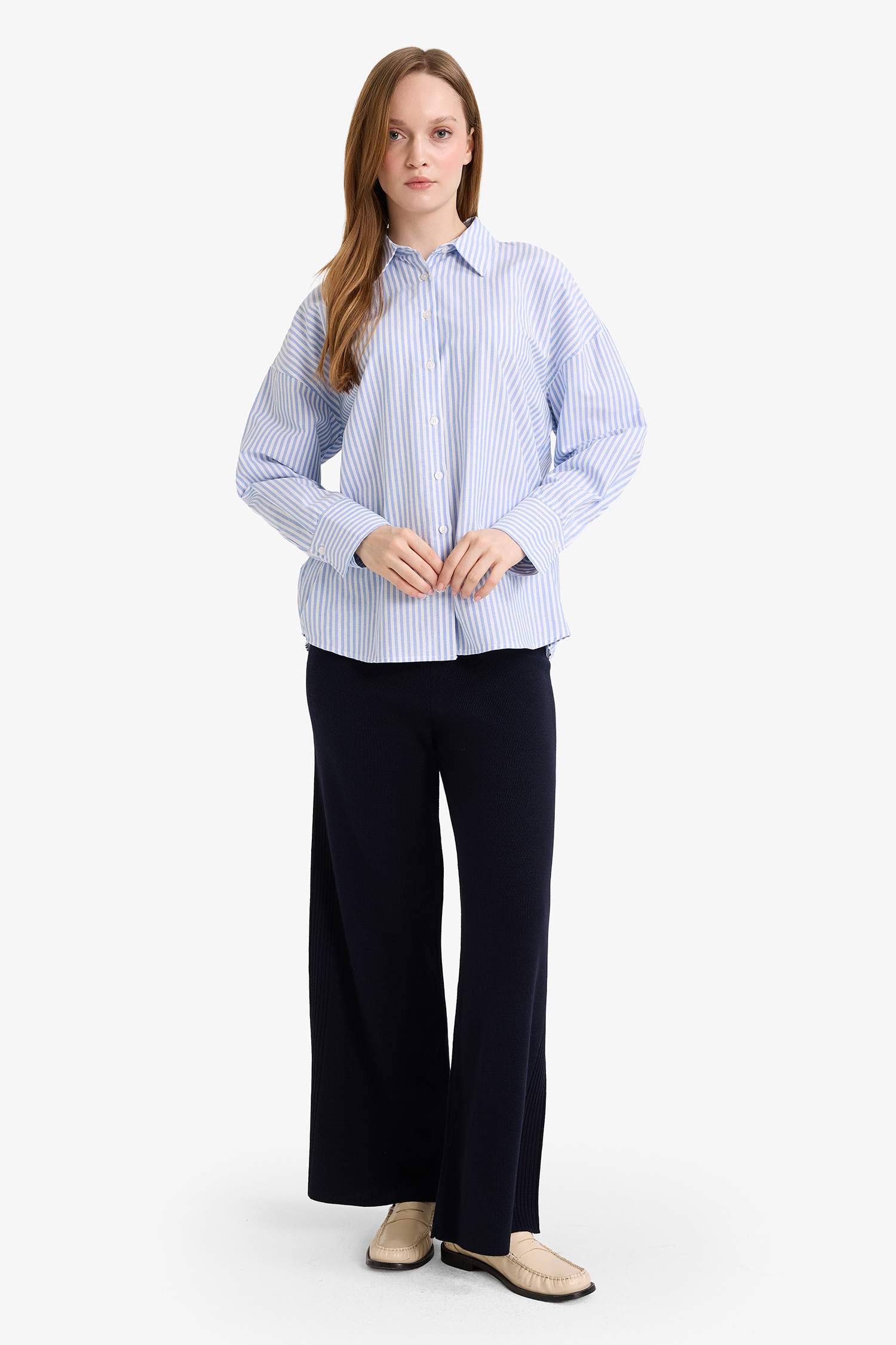 Wide Leg Triko Pantolon