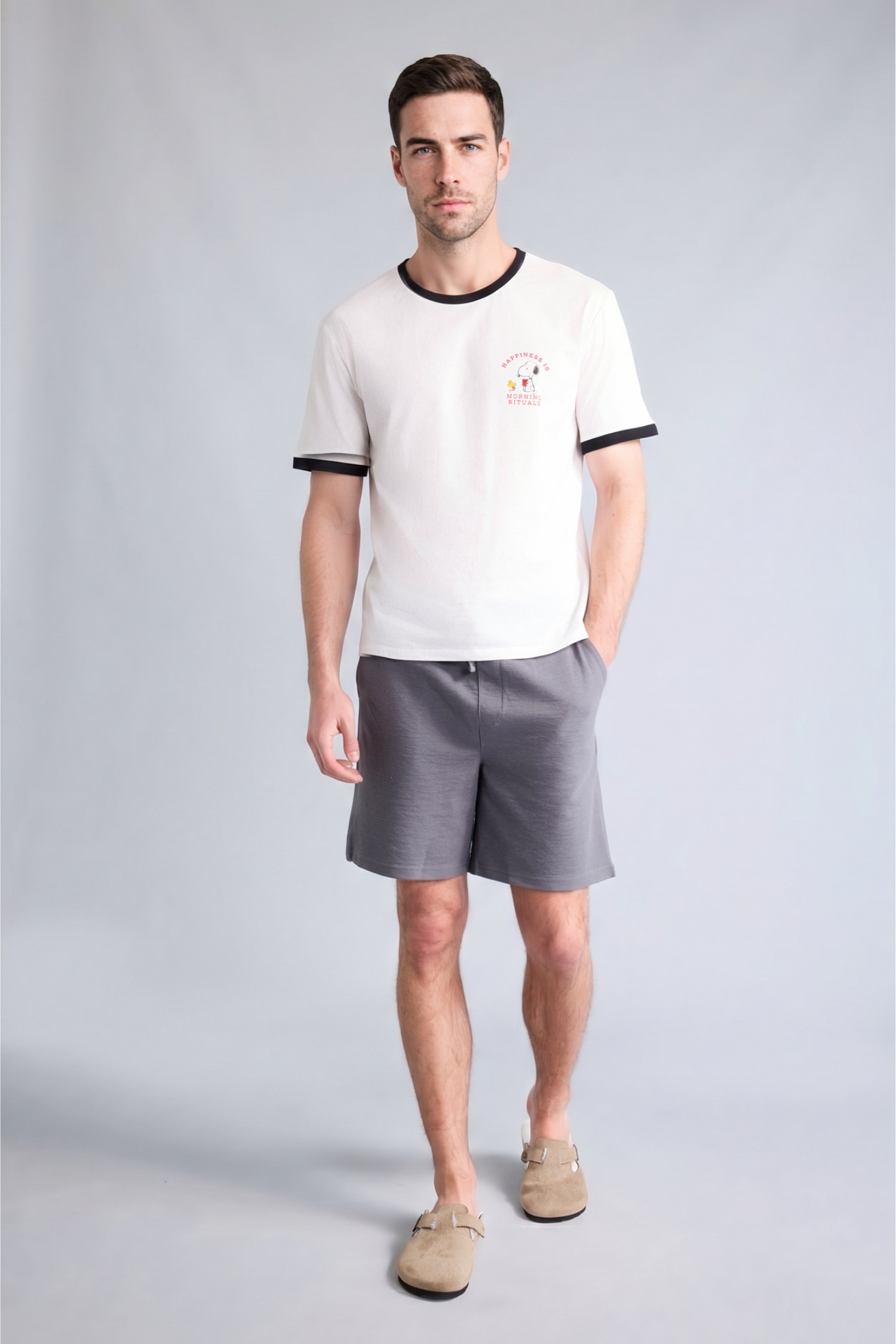 DeFacto Regular Fit Pamuklu Beli Lastikli Şort