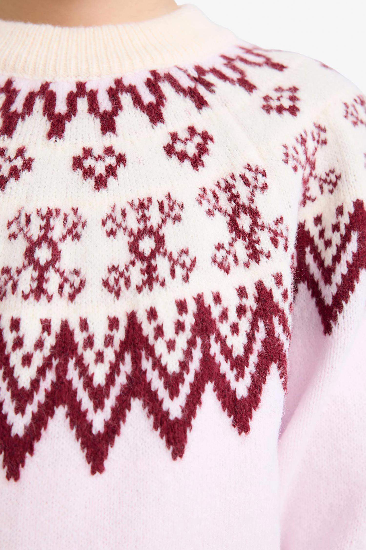 بلوز تريكو بناتي قصة عادية بياخة مستديرة