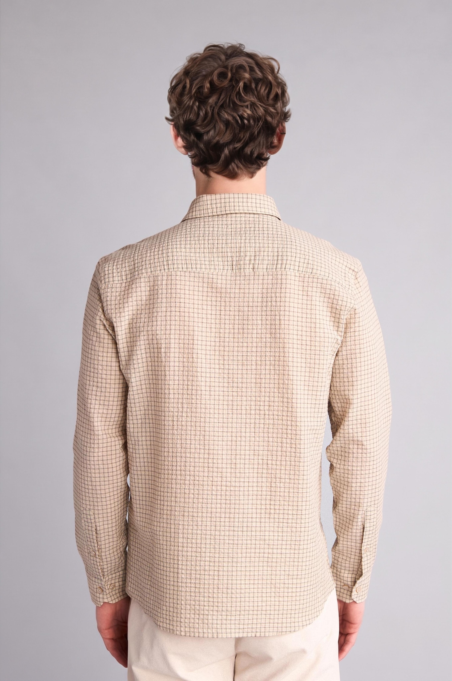 DeFacto Modern Fit Çapraz Dokuma Gömlek görsel 5