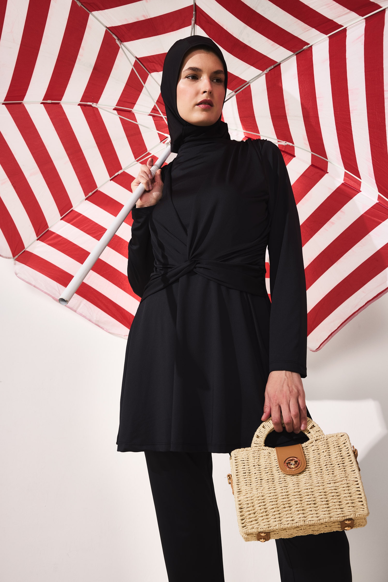 DeFacto Regular Fit 3'Lü Burkini Mayo görsel 2