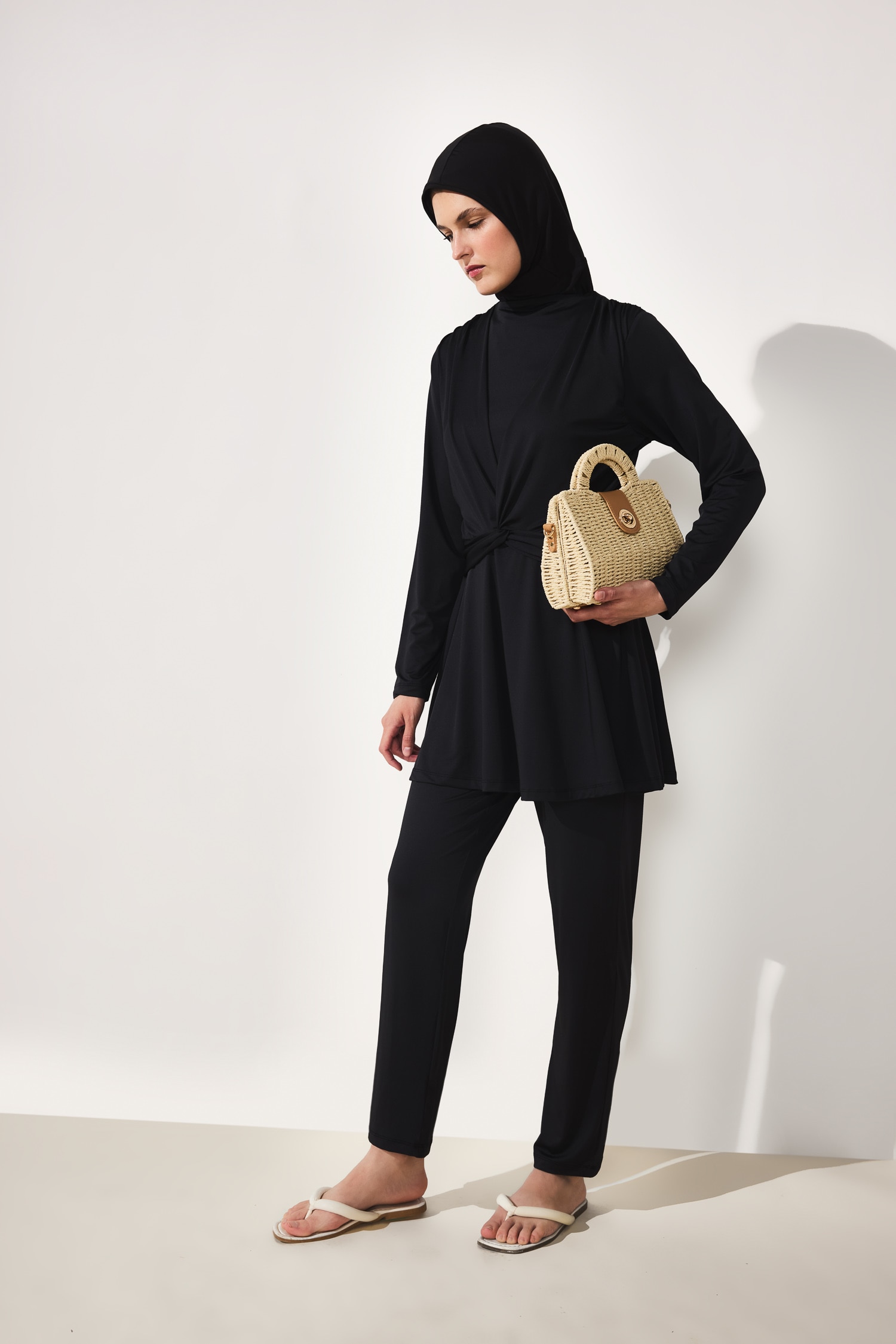 DeFacto Regular Fit 3'Lü Burkini Mayo görsel 5