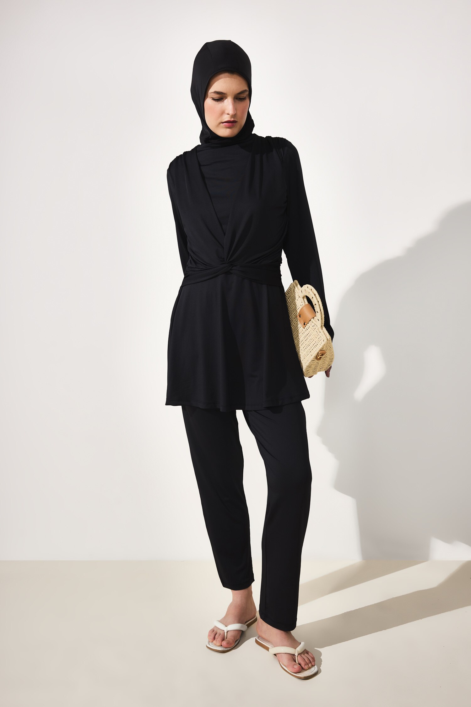 DeFacto Regular Fit 3'Lü Burkini Mayo görsel 6