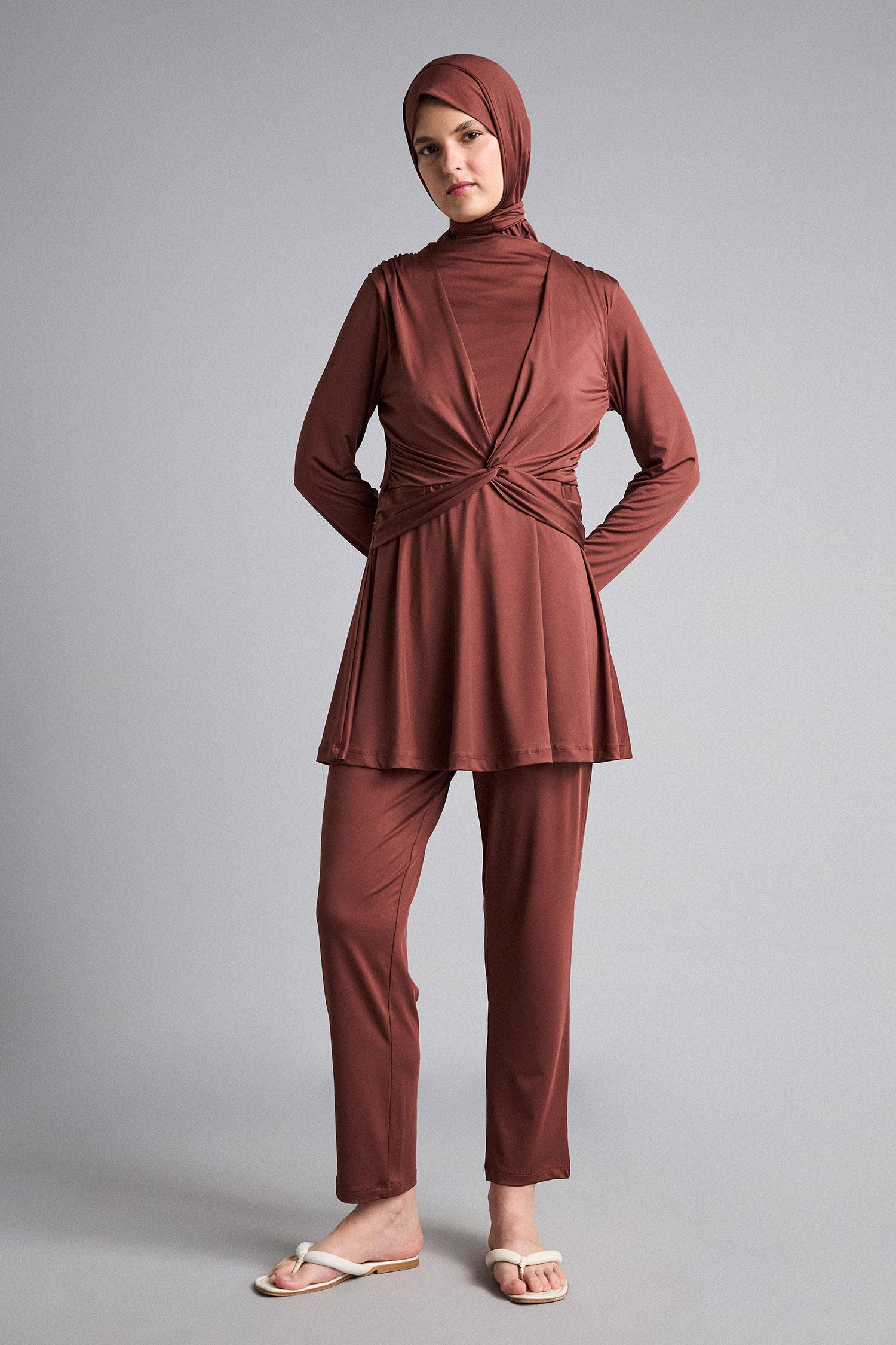 DeFacto Regular Fit 3'Lü Burkini Mayo görsel 2