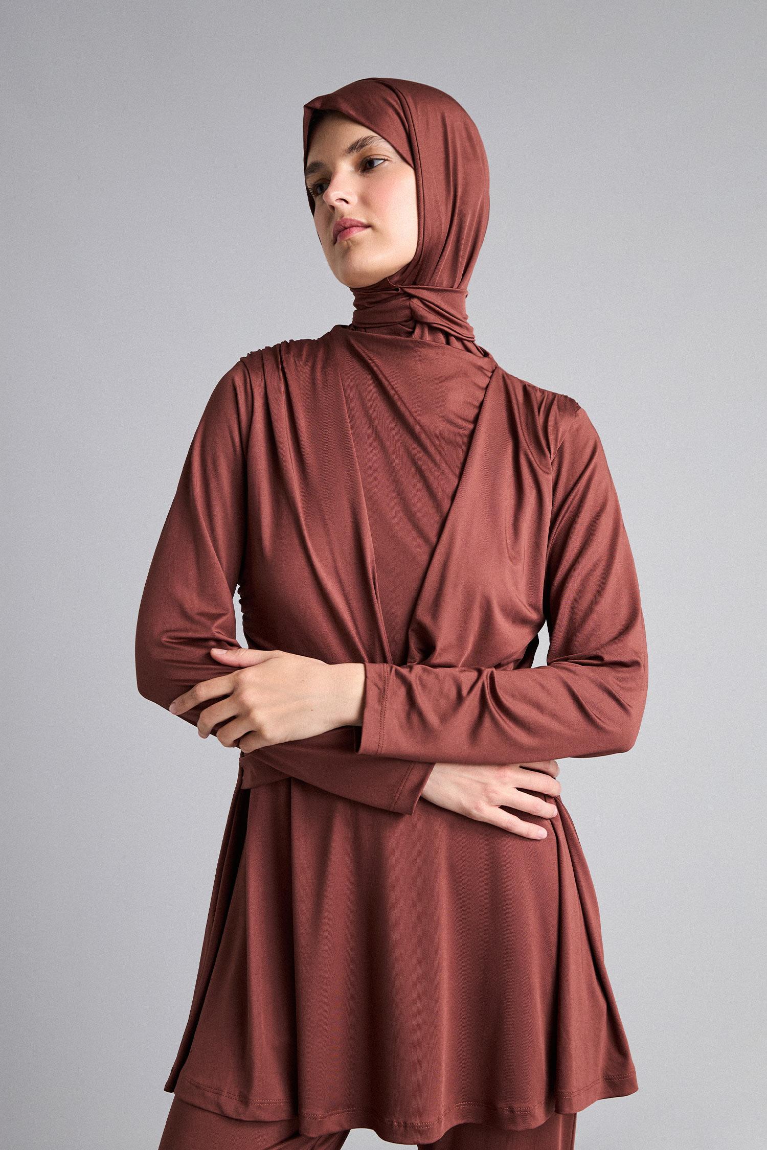 DeFacto Regular Fit 3'Lü Burkini Mayo görsel 4