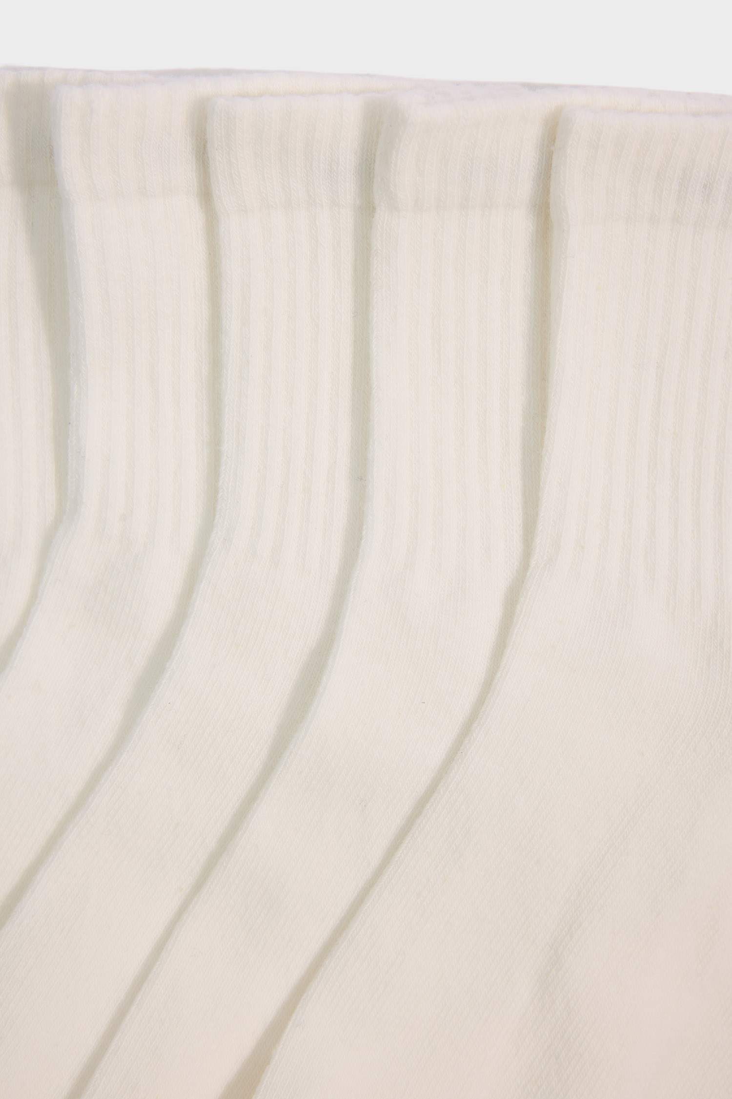 Kadın Rahat Lastikli 5'li Pamuklu Soket Çorap