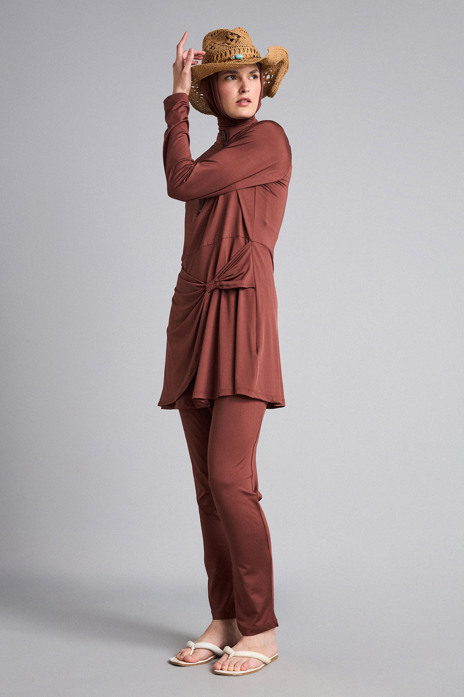 DeFacto Regular Fit 3'Lü Burkini Mayo görsel 2