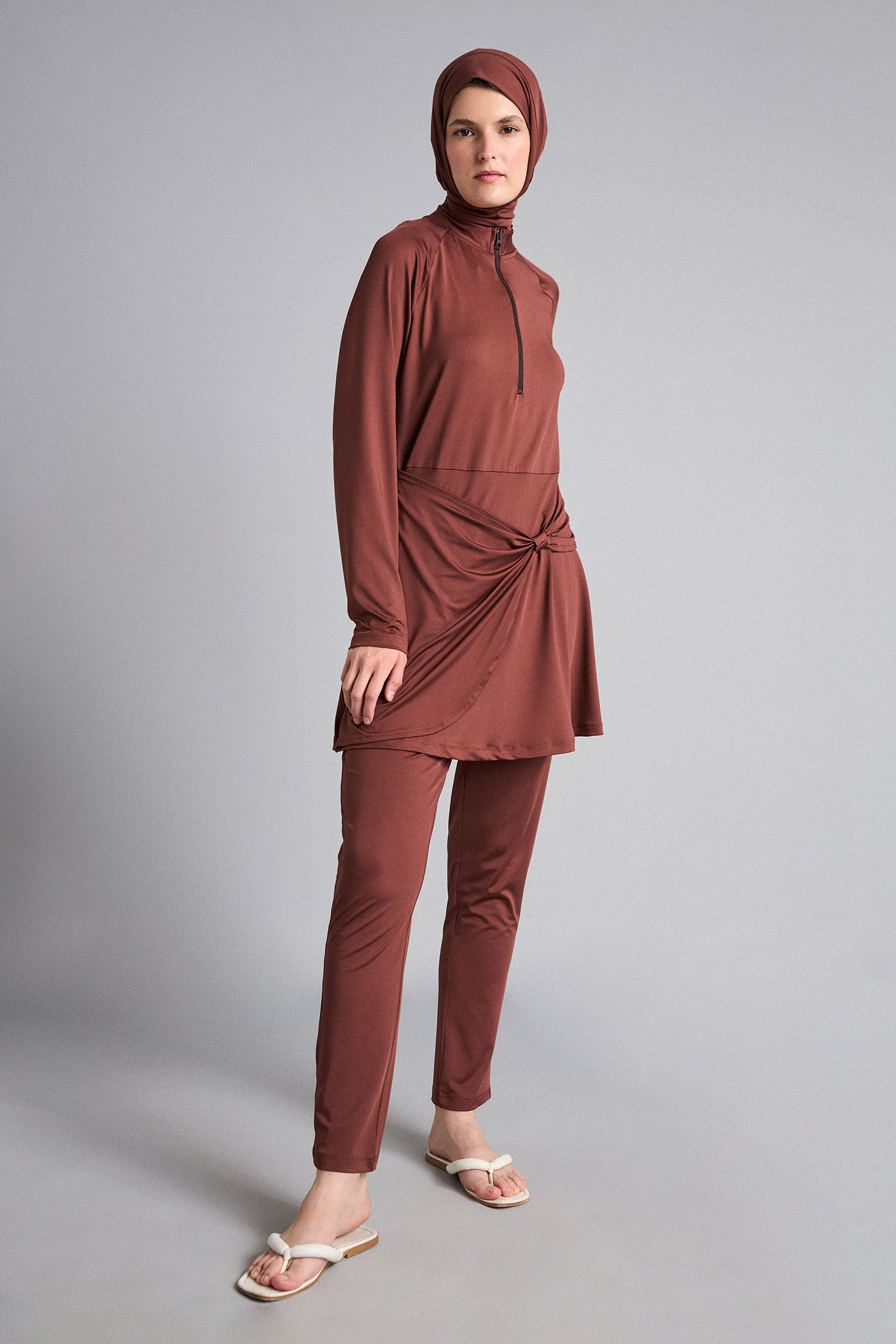 DeFacto Regular Fit 3'Lü Burkini Mayo görsel 3