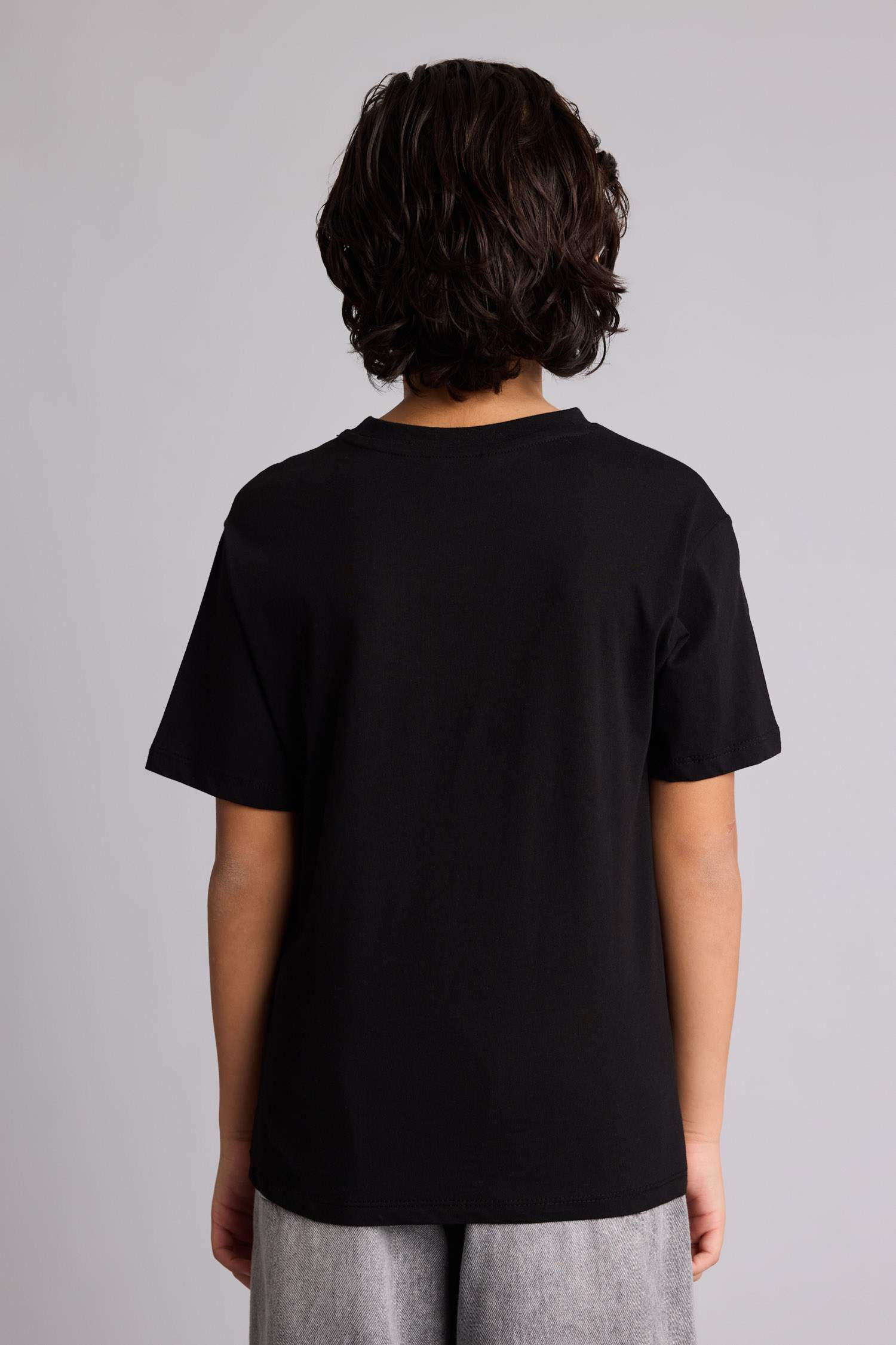 Ұлдарға арналған New Regular Fit дөңгелек жағалы суретті қысқа жеңді футболка