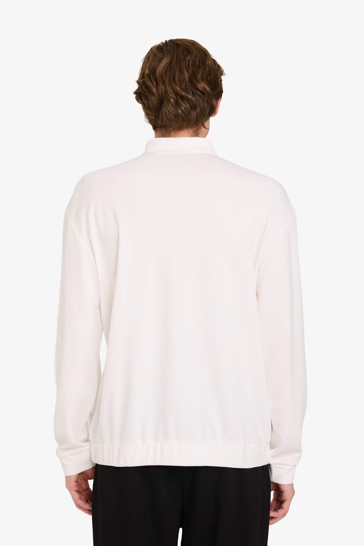 Regular Fit Polo Yaka Yarım Fermuarlı Sweatshirt