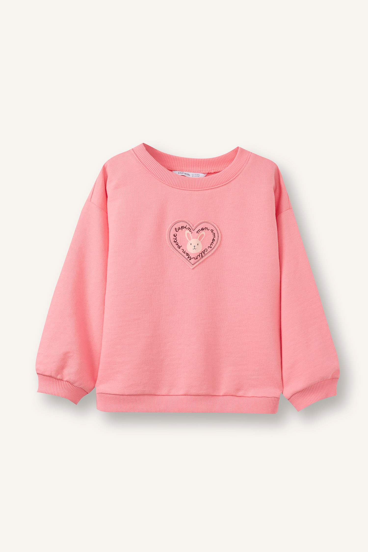 Kız Bebek Oversize Baskılı Sweatshirt