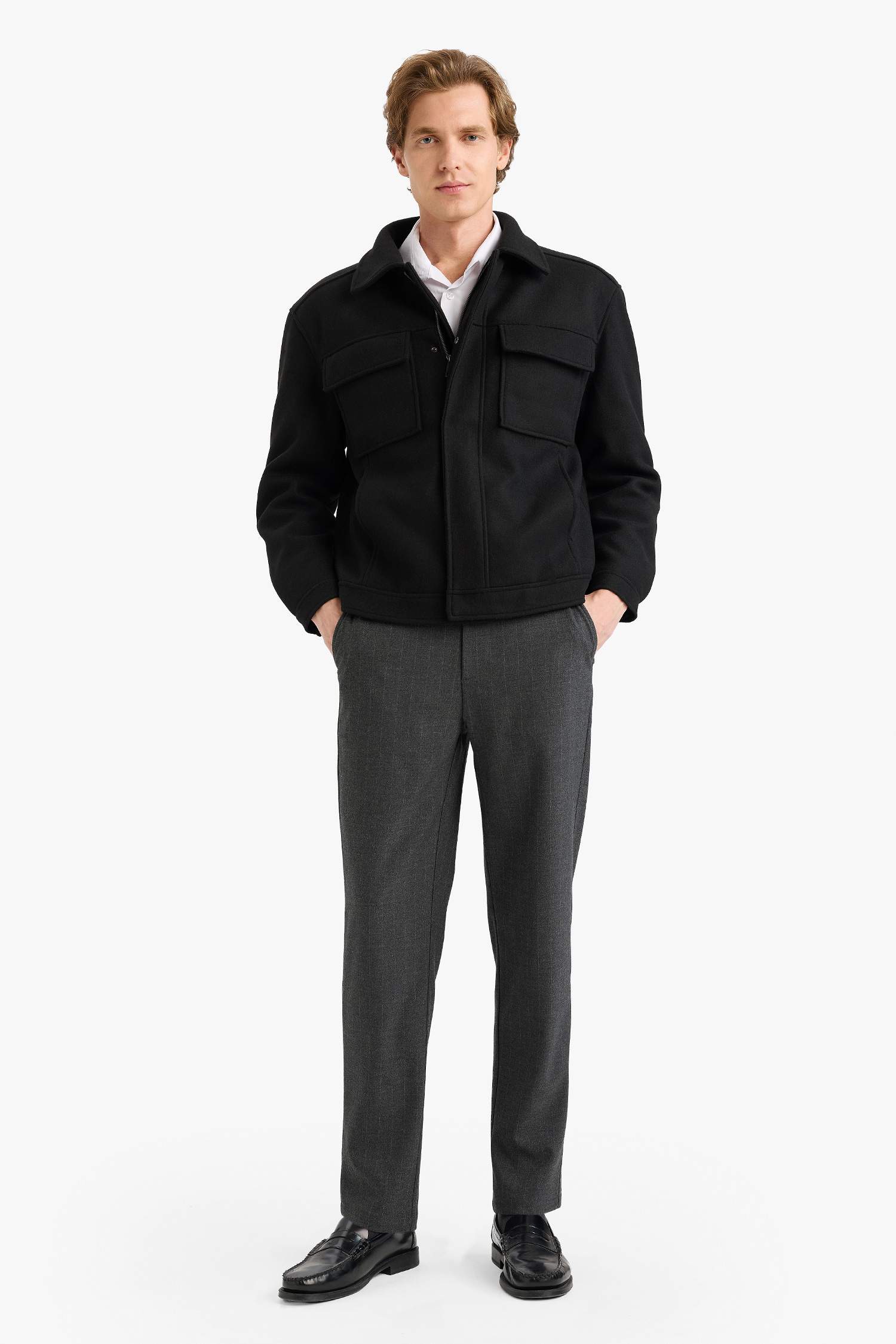 Regular Fit Fermuarlı Mont